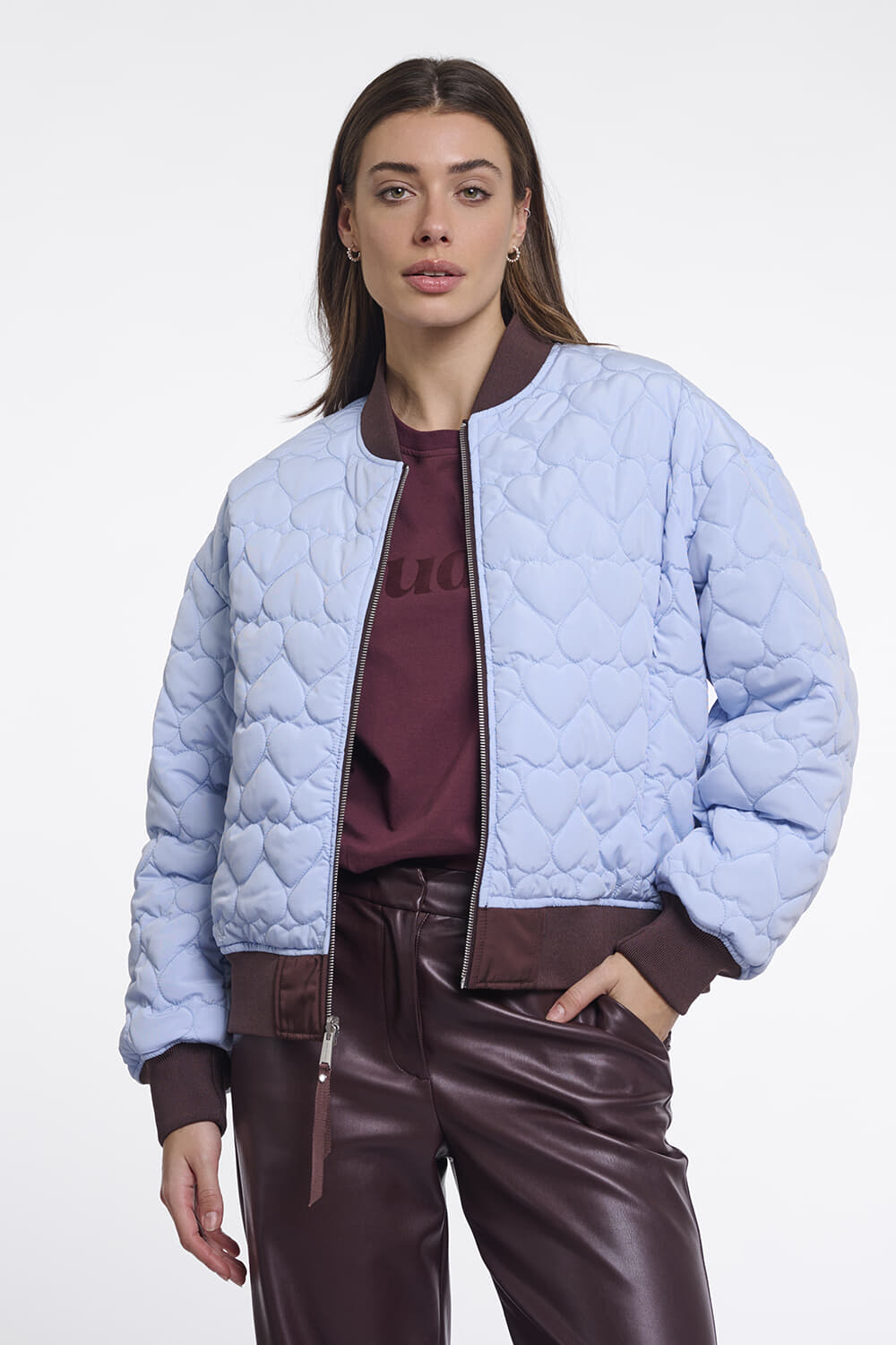 Rino & Pelle Rino & Pelle Jas Djenna Bordeaux / Lichtblauw dames
