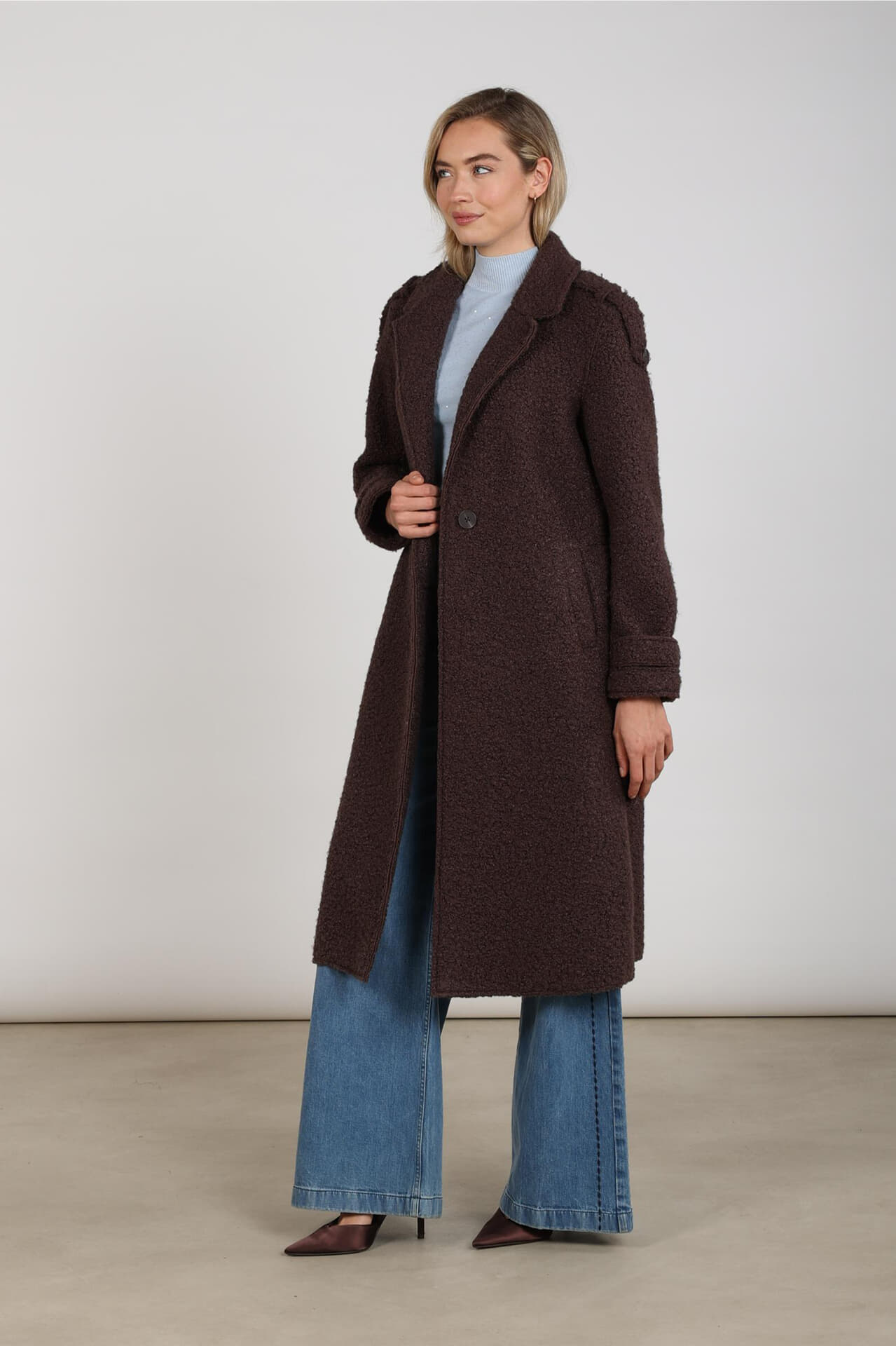 Nukus Jas Mace Boucle Bruin dames