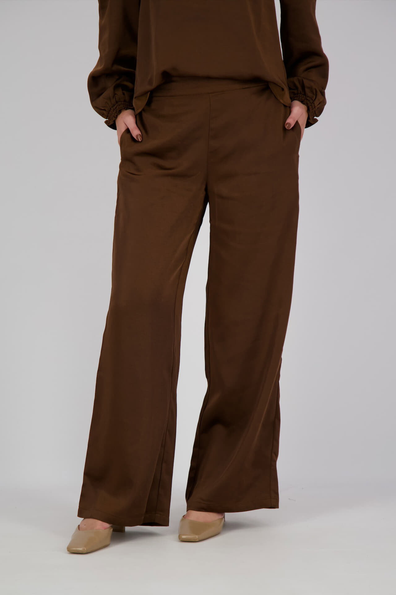 Vive La Femme Broek Estelle Bruin dames