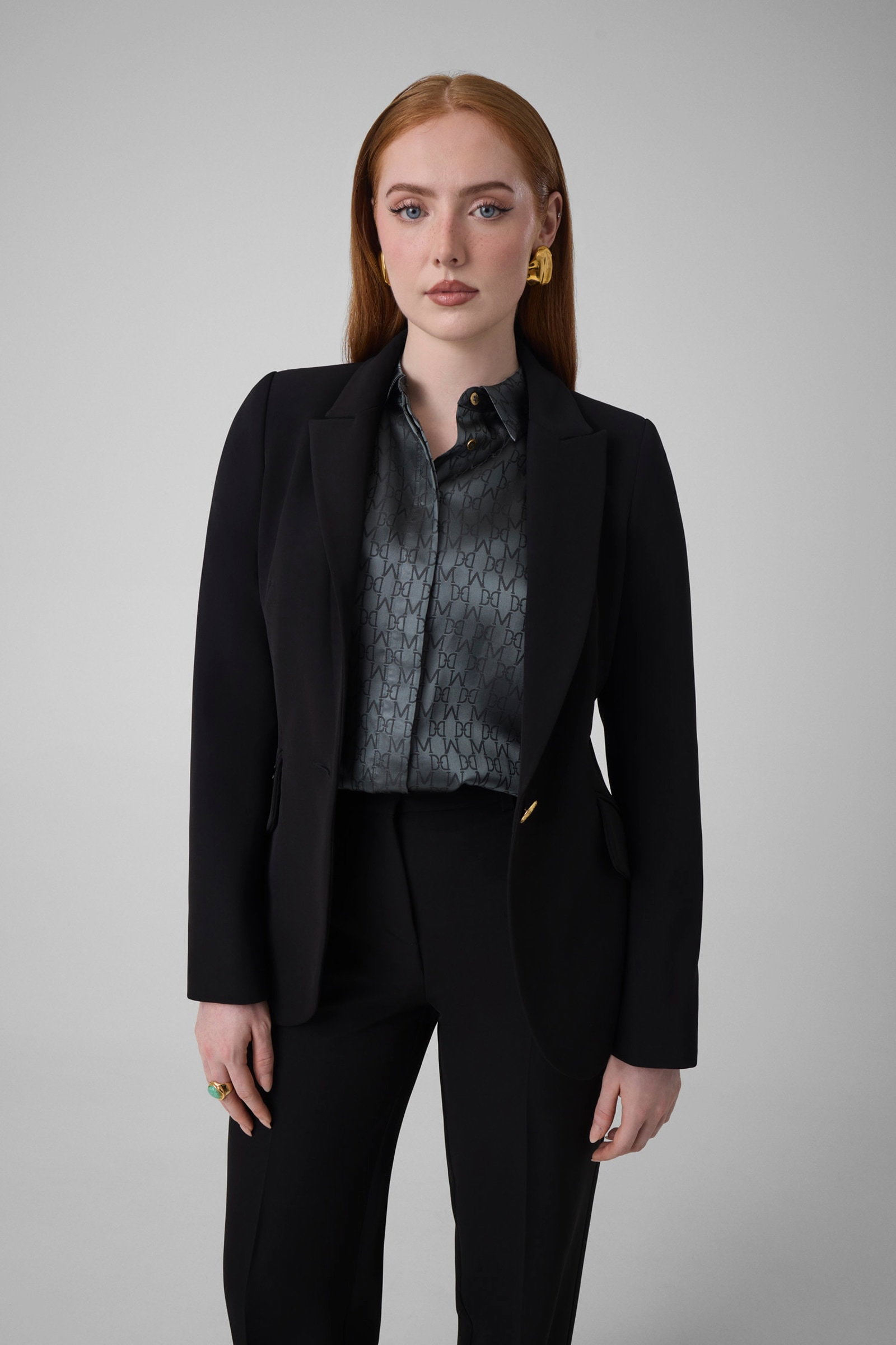 Guess Marciano Blazer Met Enkele Knoopsluiting in zwart