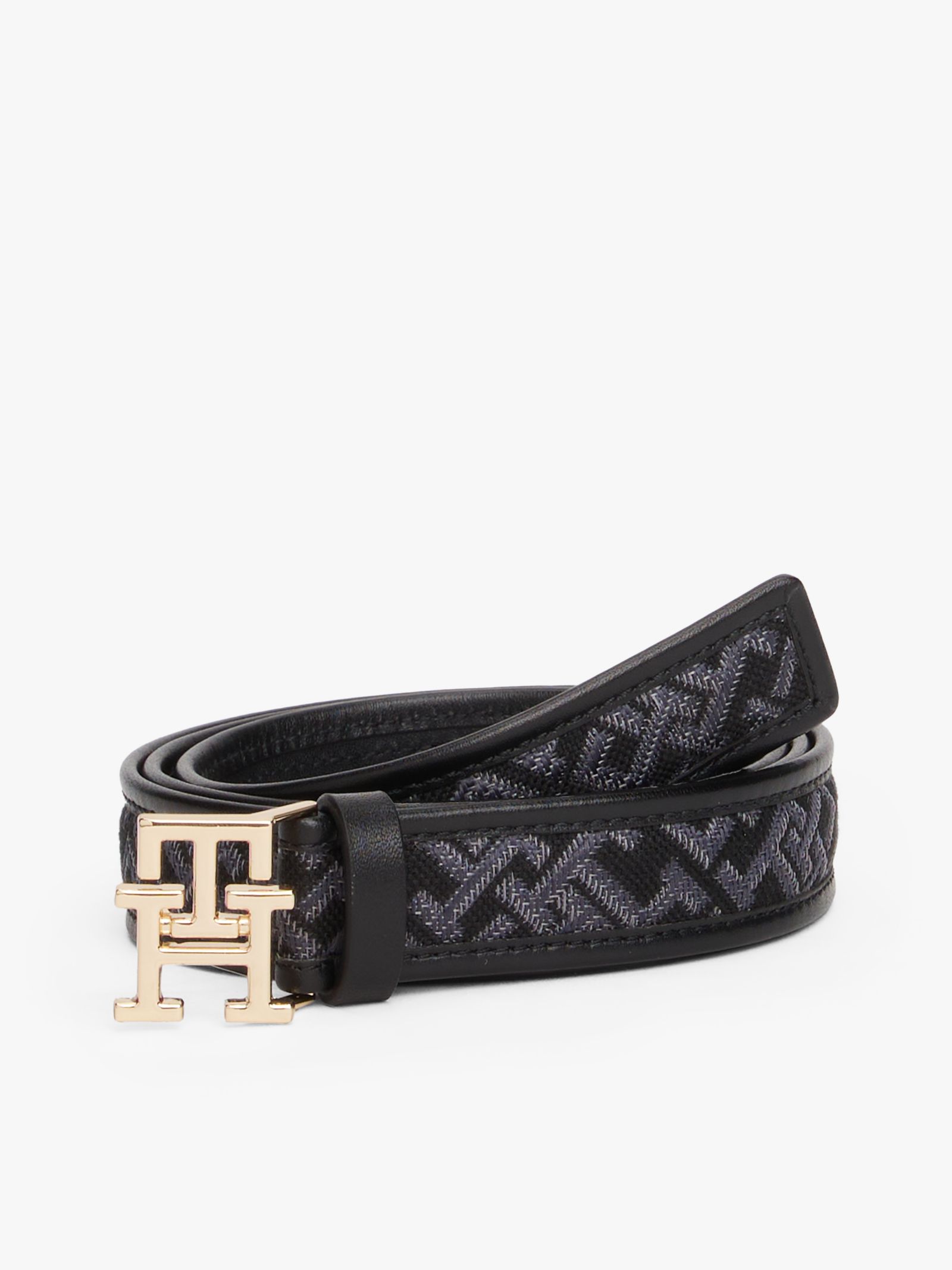 Tommy Hilfiger Riem met Jacquard TH Monogram