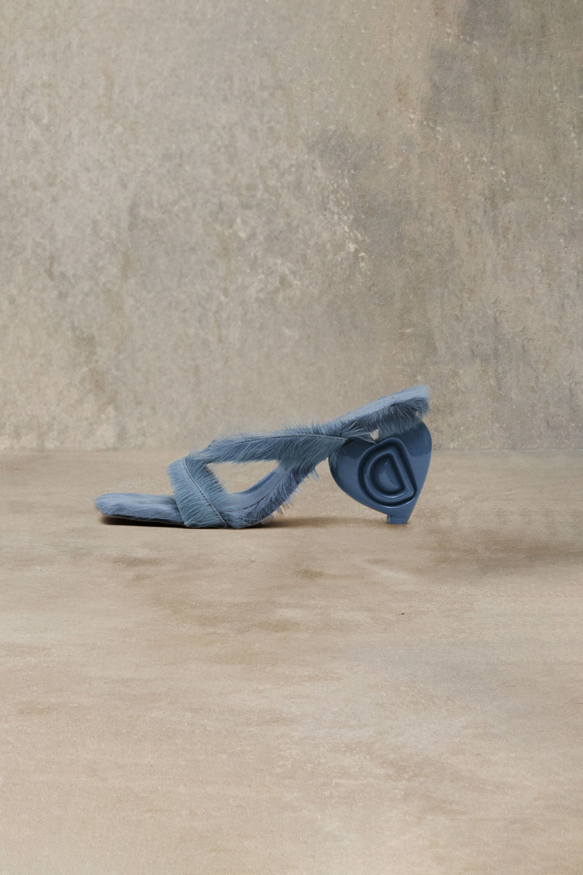Desigual Sandalen met hartvormige pels studio