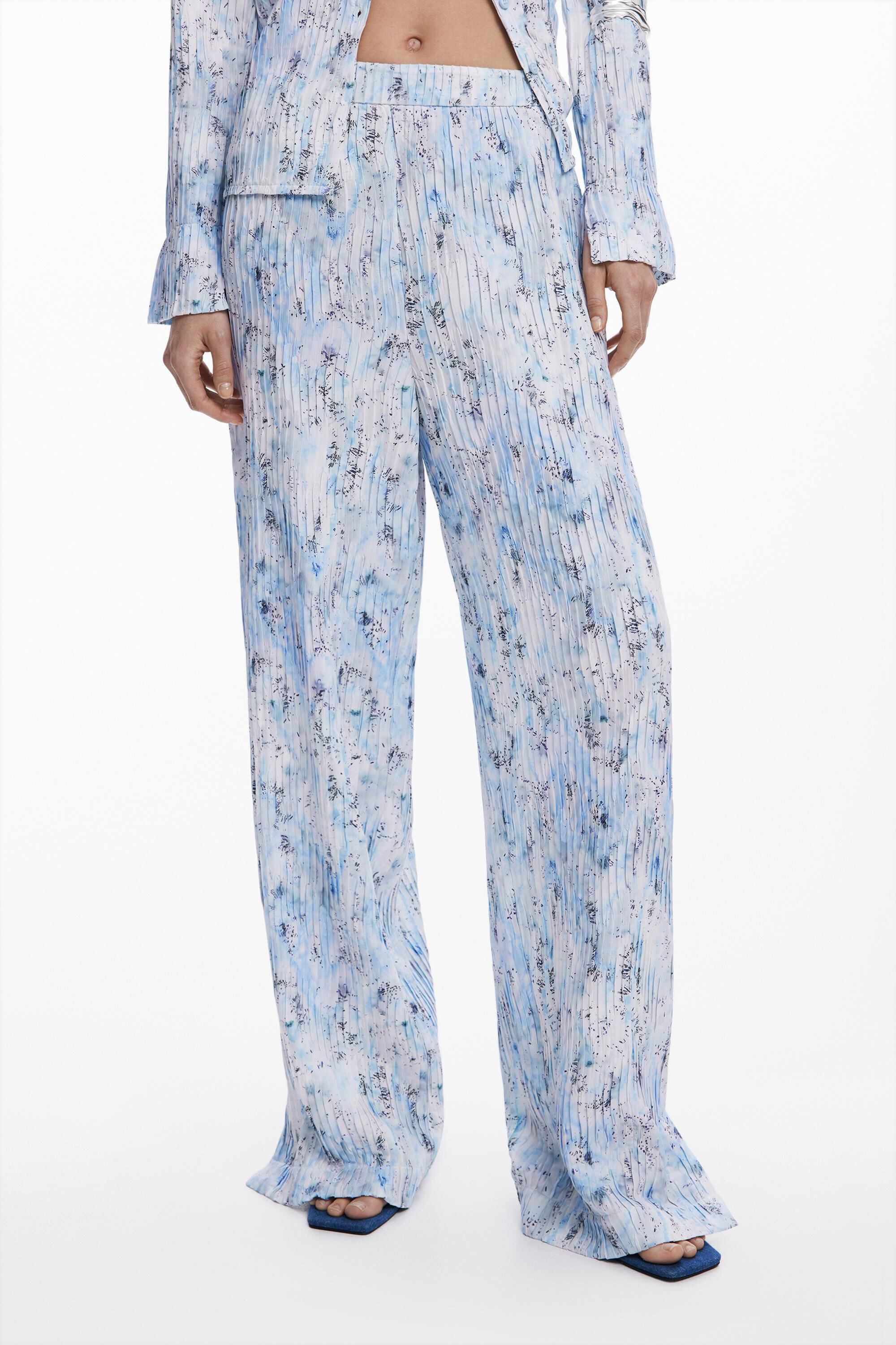 Desigual Geplooide lange broek