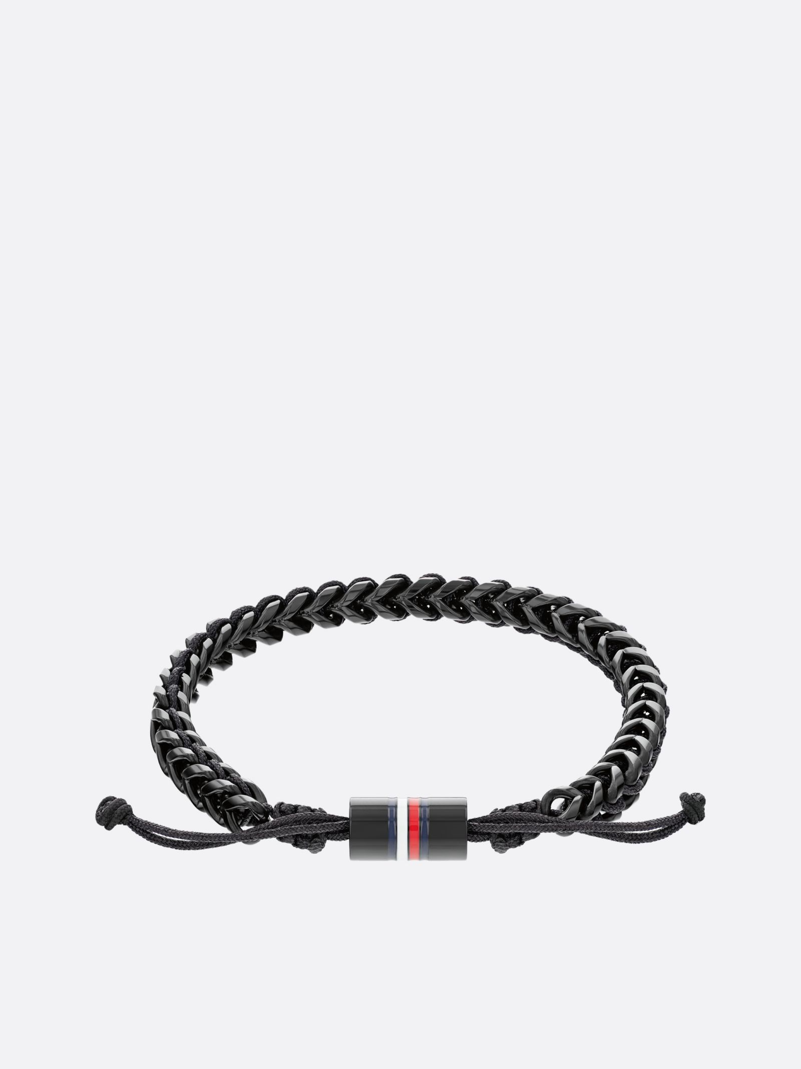 Tommy Hilfiger Zwart geïoniseerde gevlochten armband