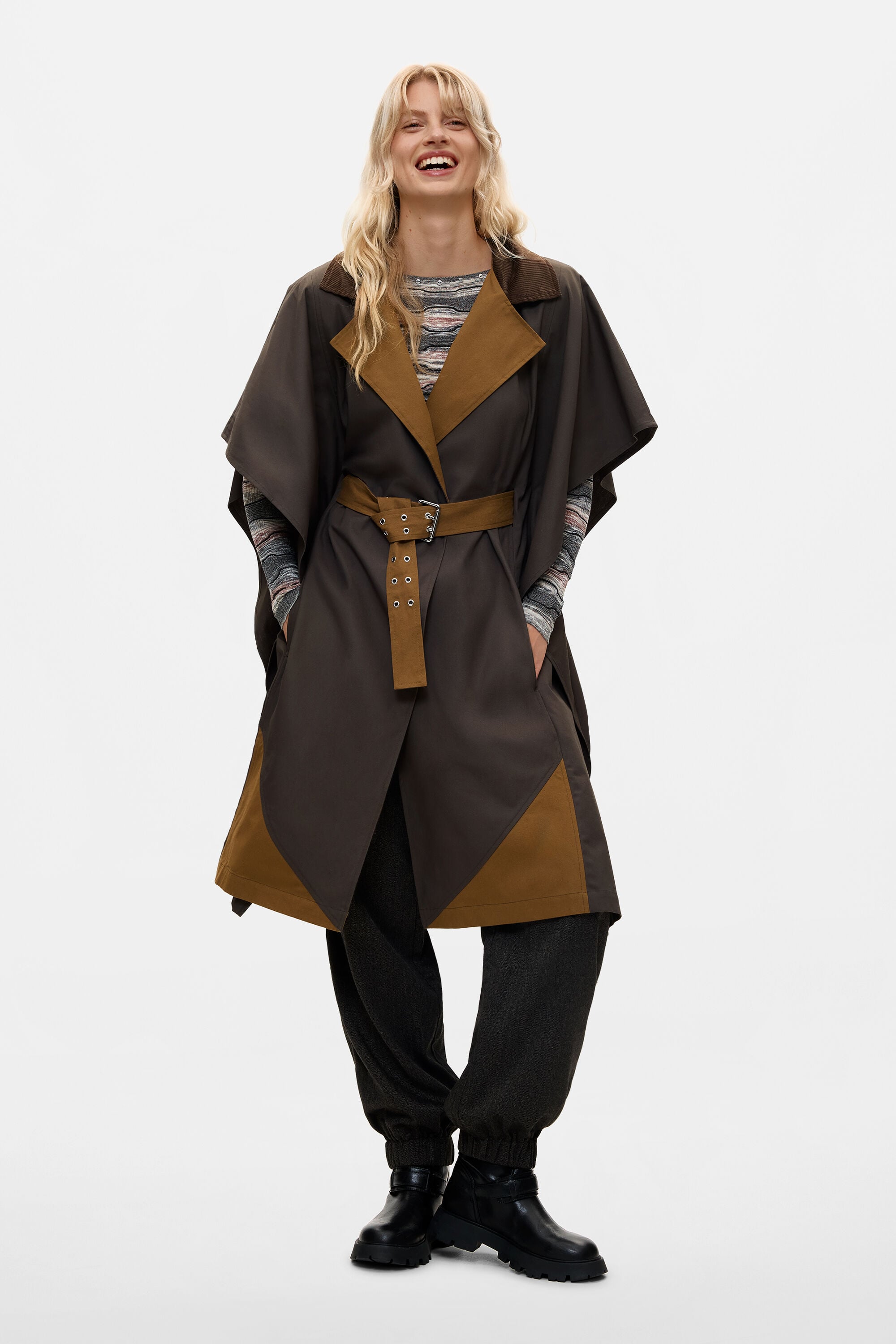 Desigual Poncho trenchcoat