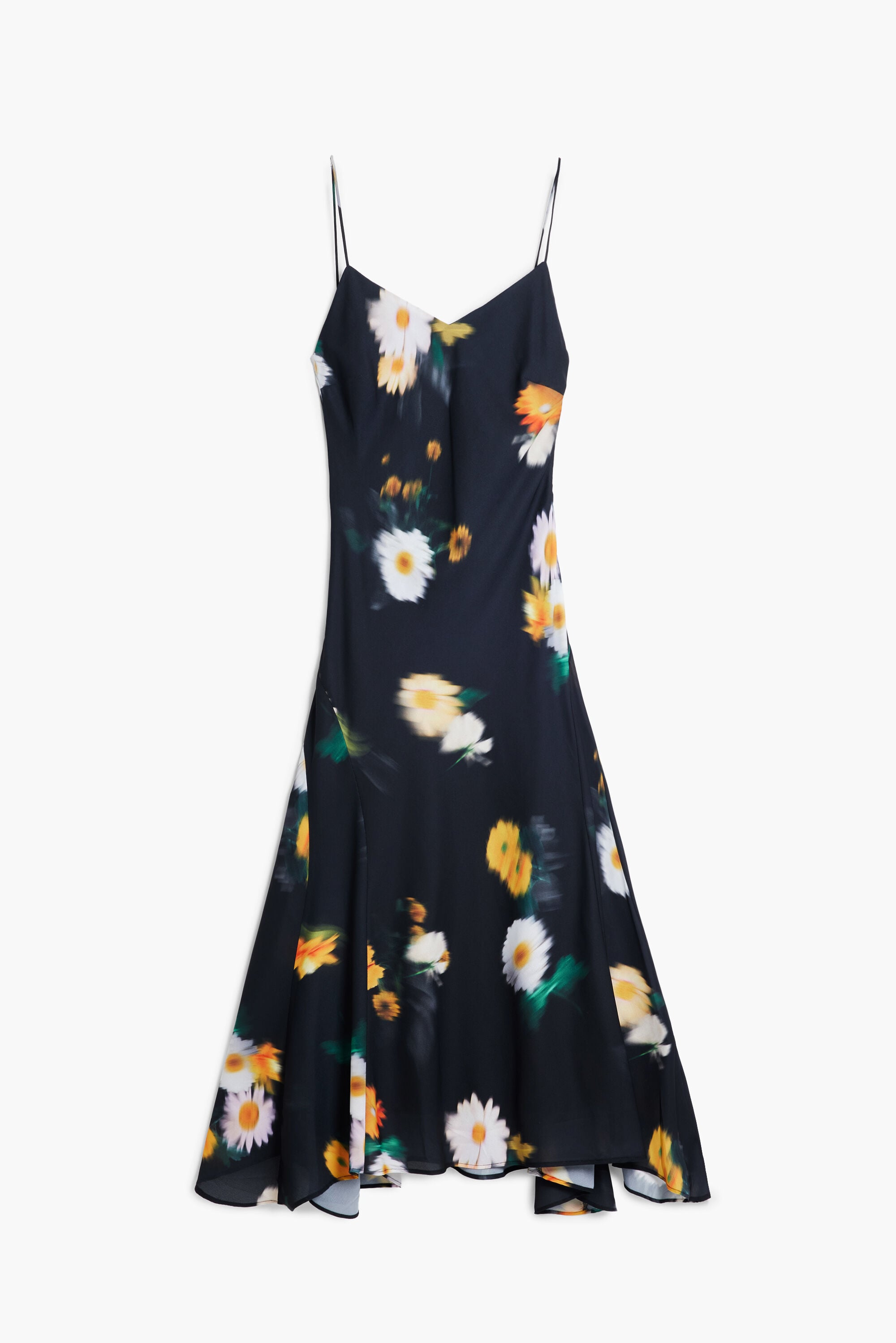 Desigual Bloemenjurk met spaghettibandjes van chiffon