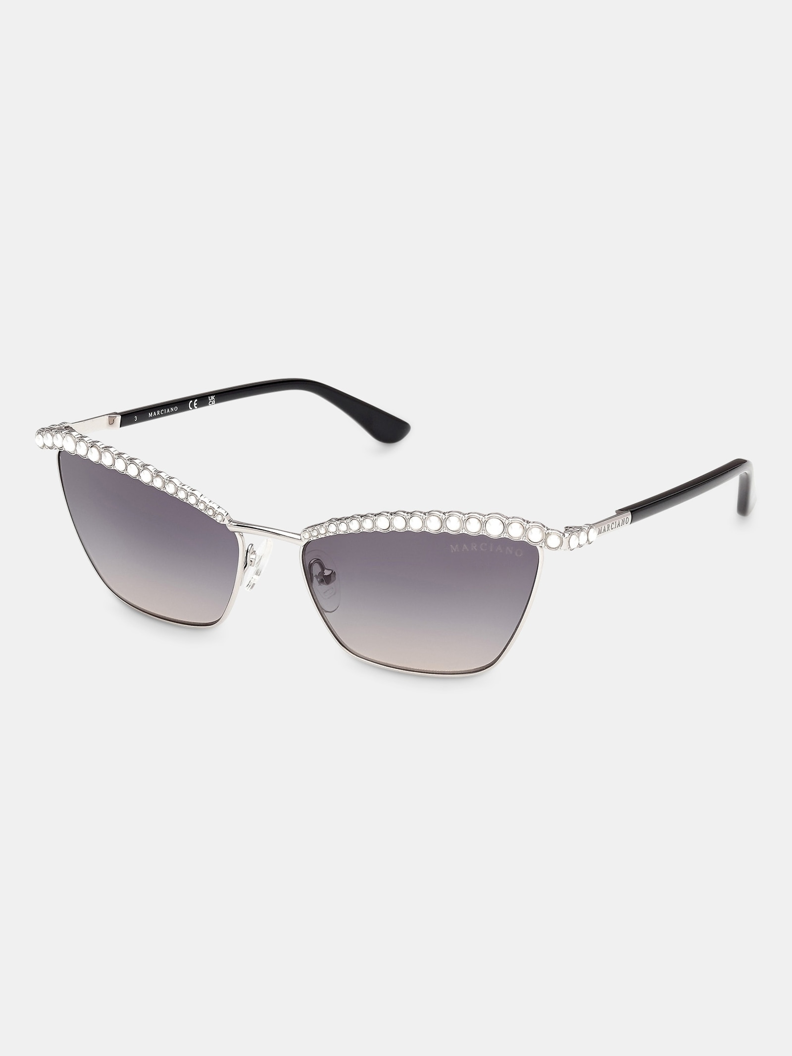 Guess Marciano Cat Eye Zonnebrillen in zilver