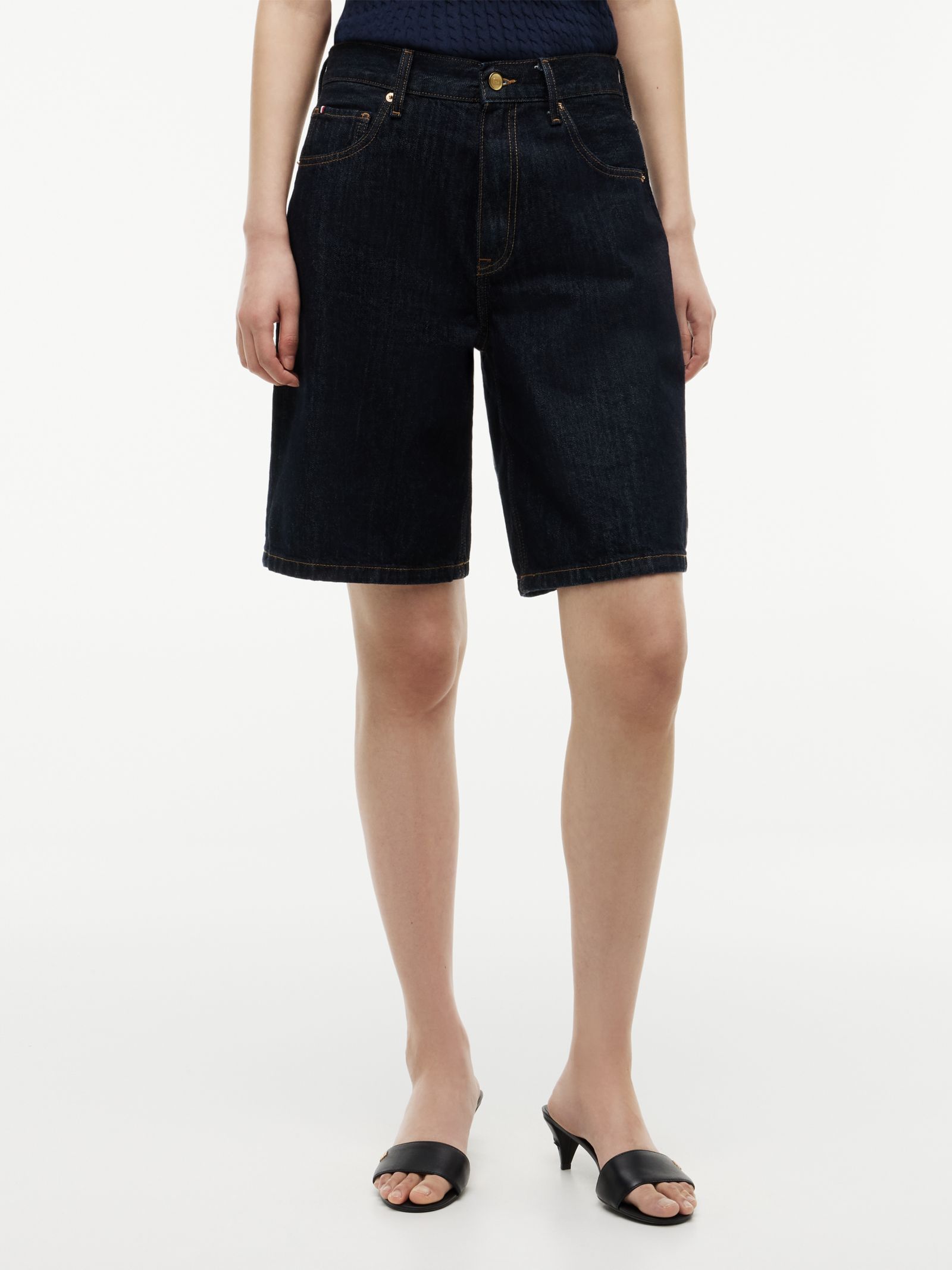 Tommy Hilfiger High Rise straight denim bermuda short