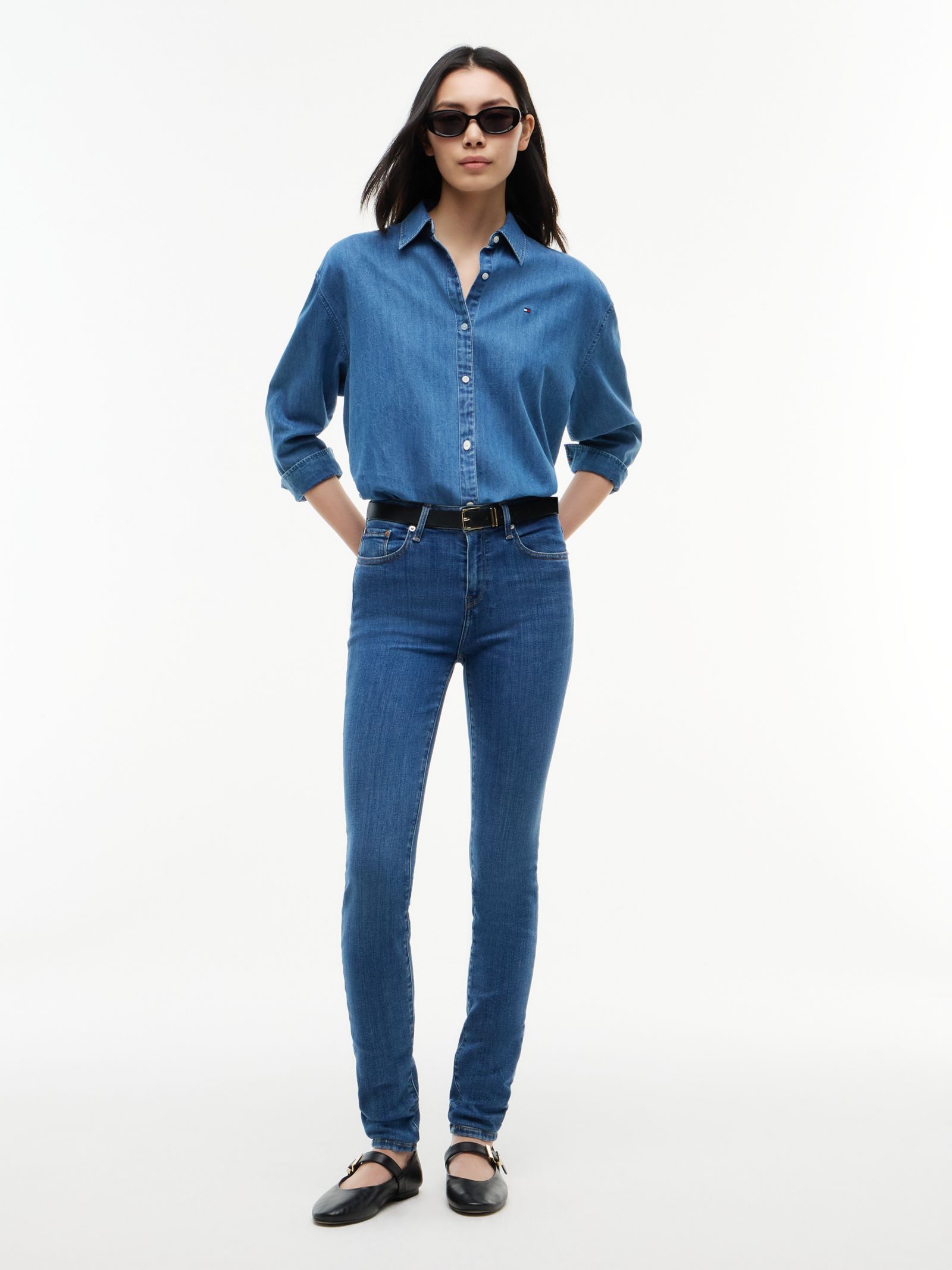 Tommy Hilfiger Como medium rise skinny jeans in blauw