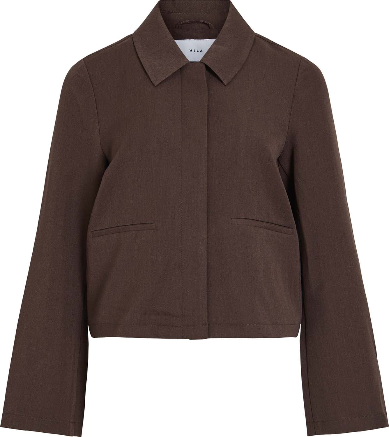 Vila Overshirt Leora Bruin dames