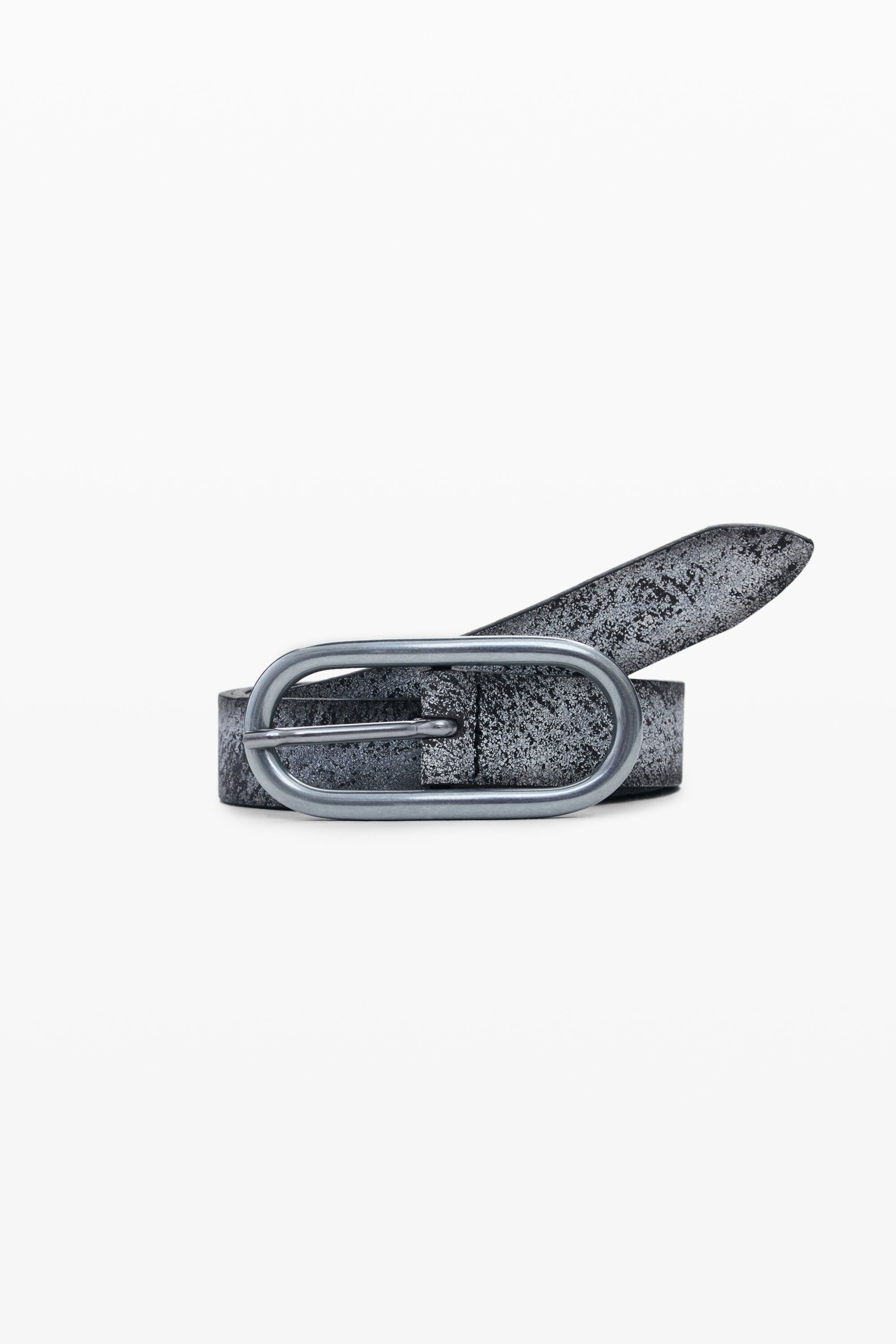 Desigual GRIJZE LEREN RIEM