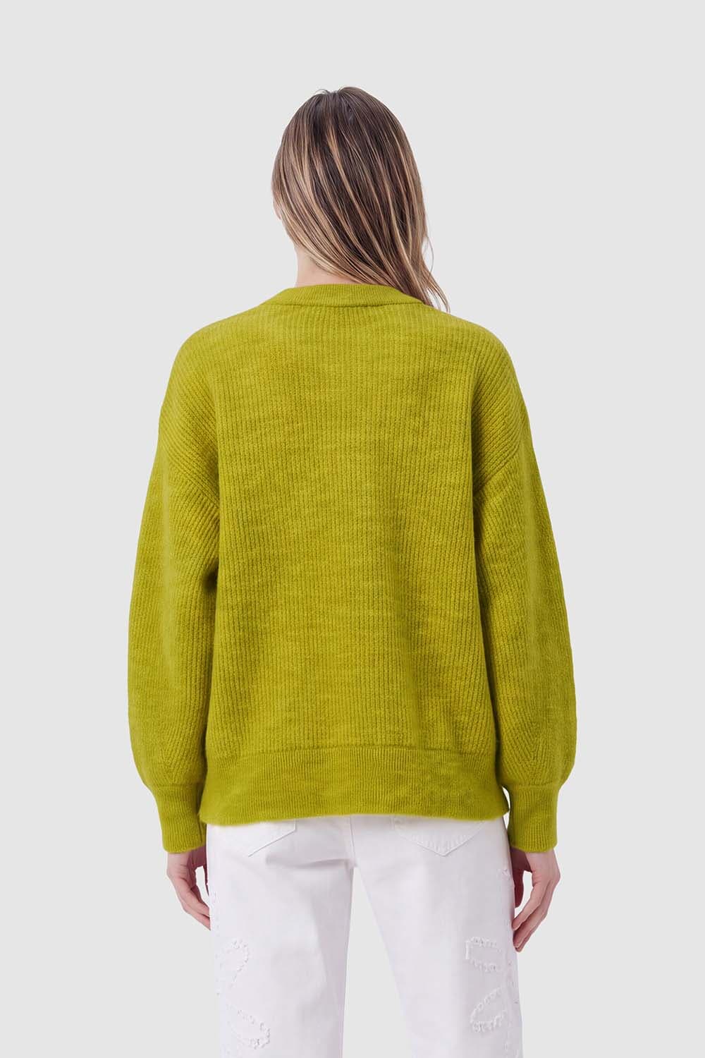Selected Femme Gebreide Trui Lulu Relaxed Fit Groen dames