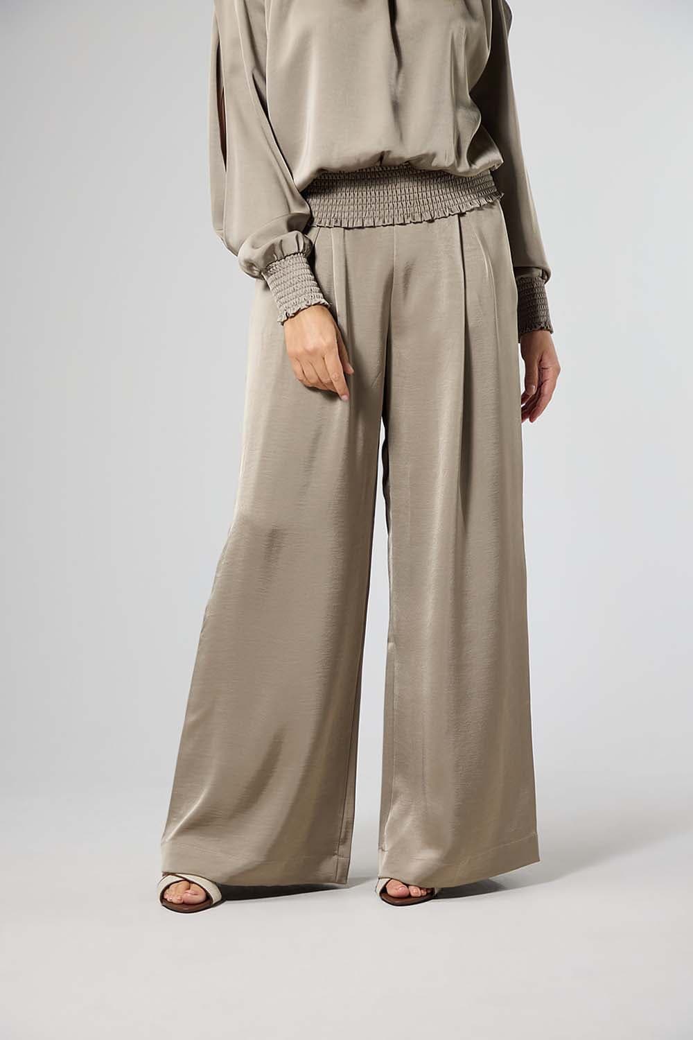 Label Dot Broek Rhode Taupe dames