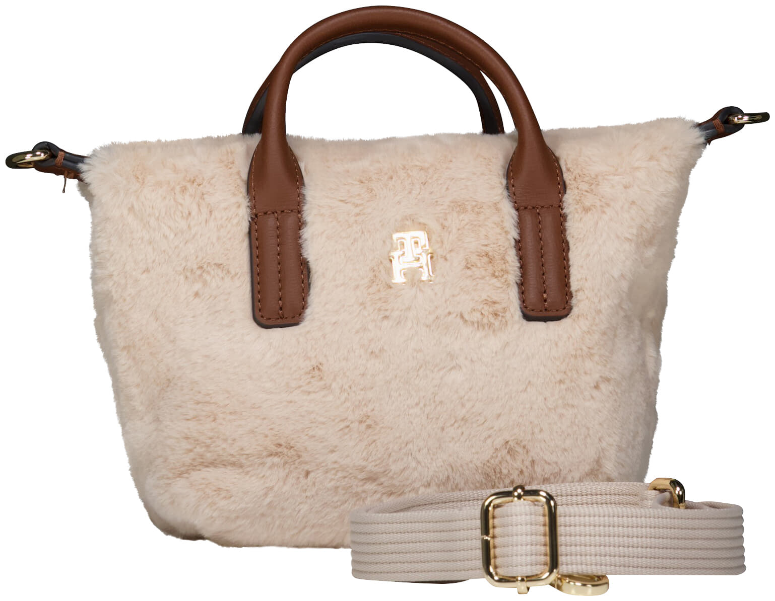 Tommy Hilfiger Tas Popette micro Beige dames