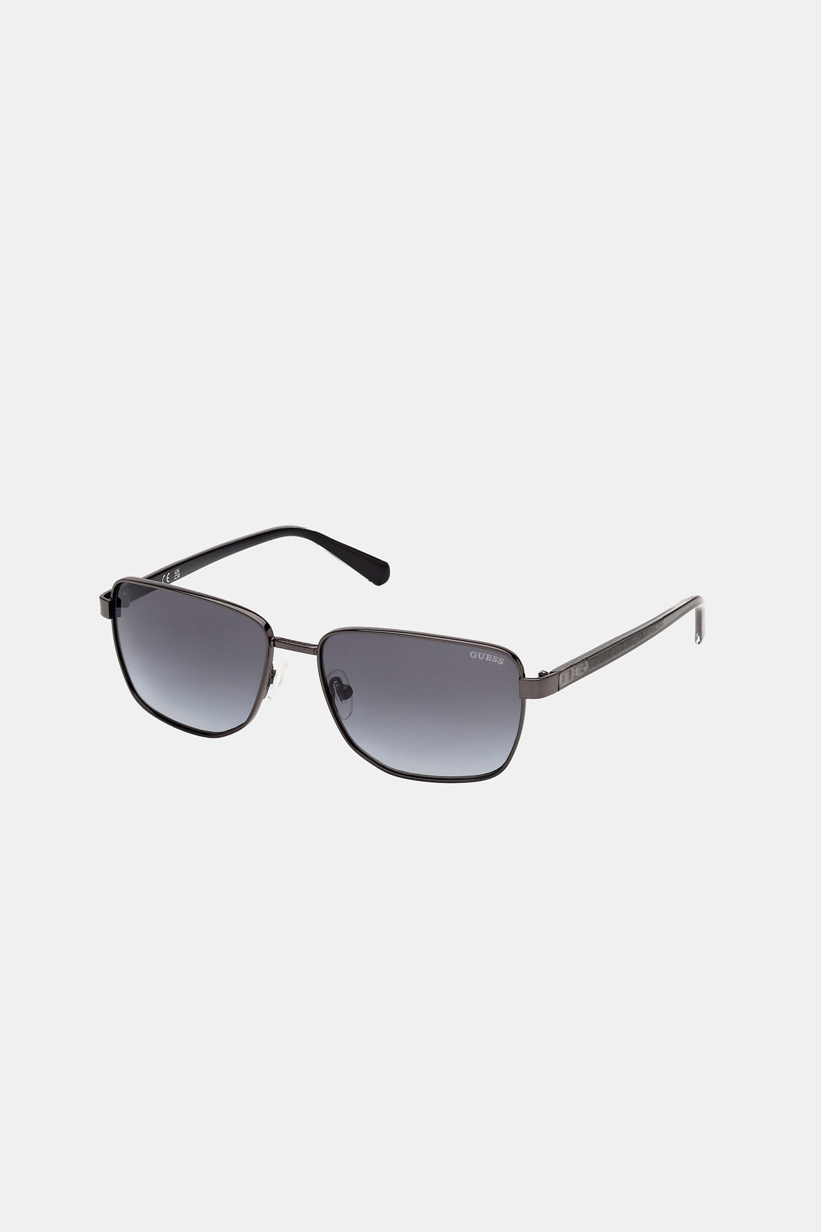 Guess Rechthoekige Zonnebrillen for men in zwart