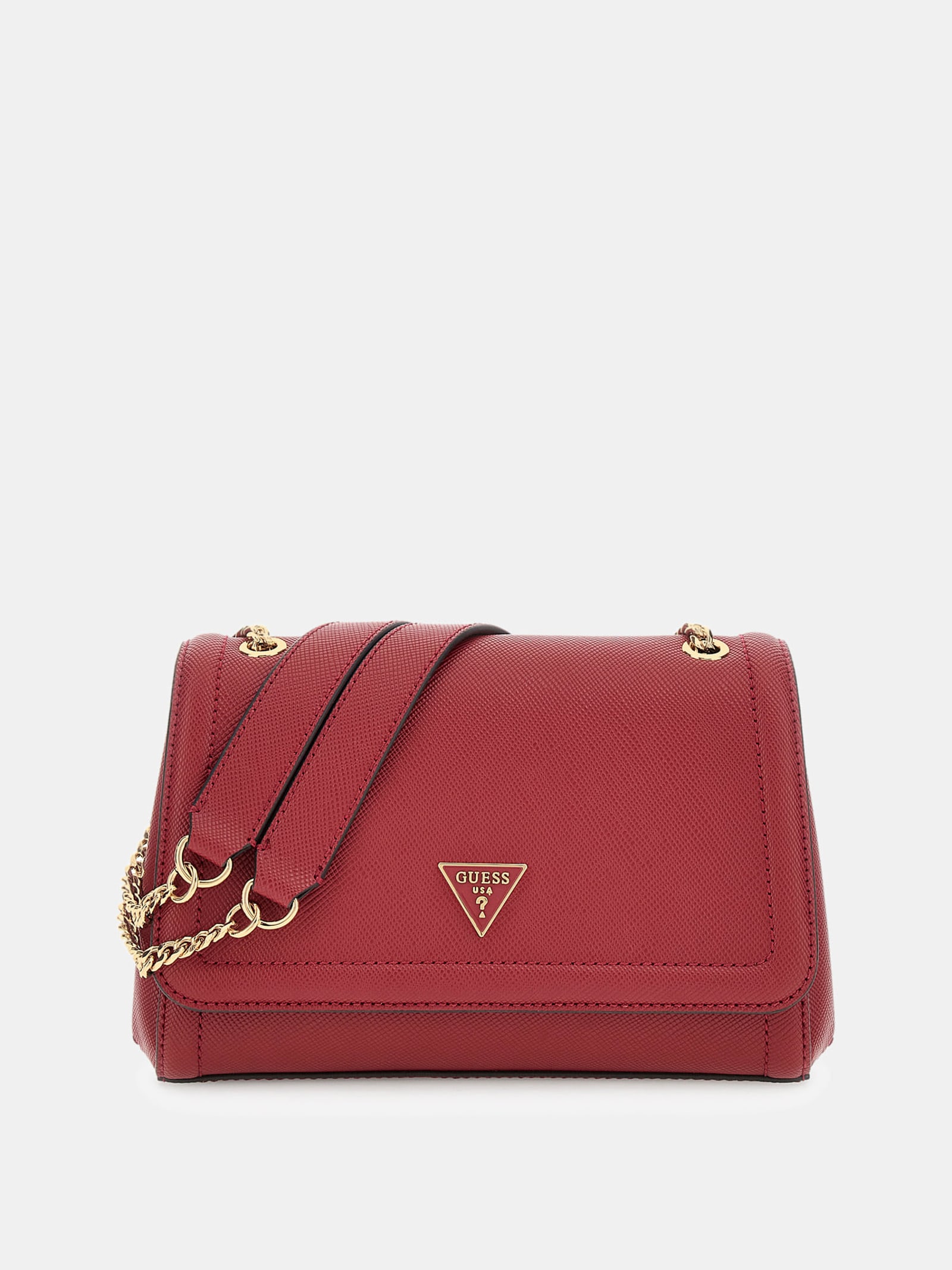 Guess Mini-Crossbody Noelle Saffiano in rood
