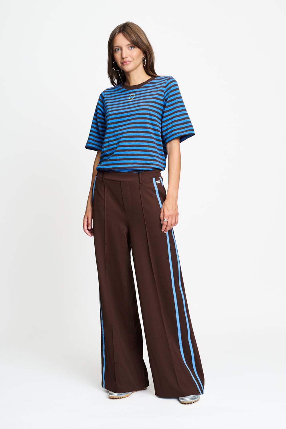 Pom Amsterdam Broek Nora Chocolate Bruin dames