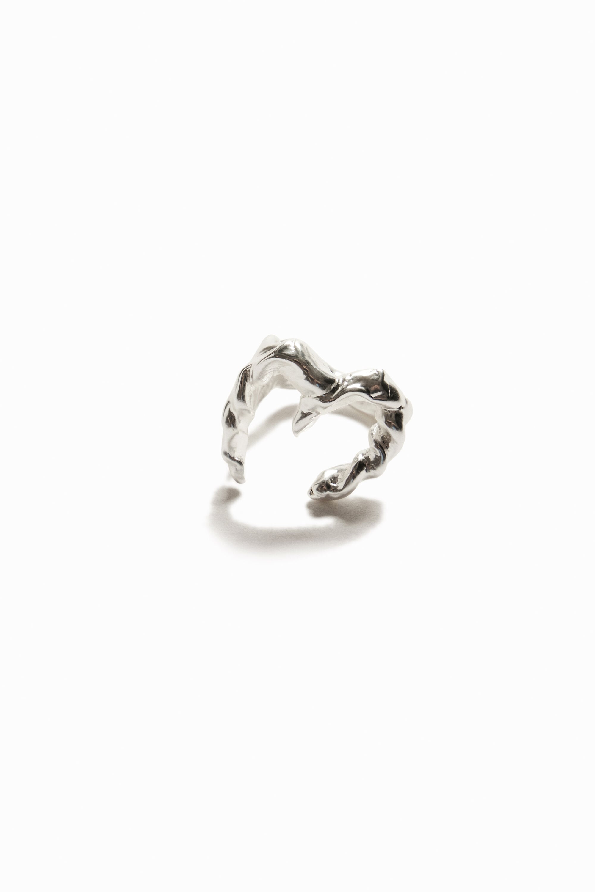 Desigual Verzilverde ring met de letter M Zalio