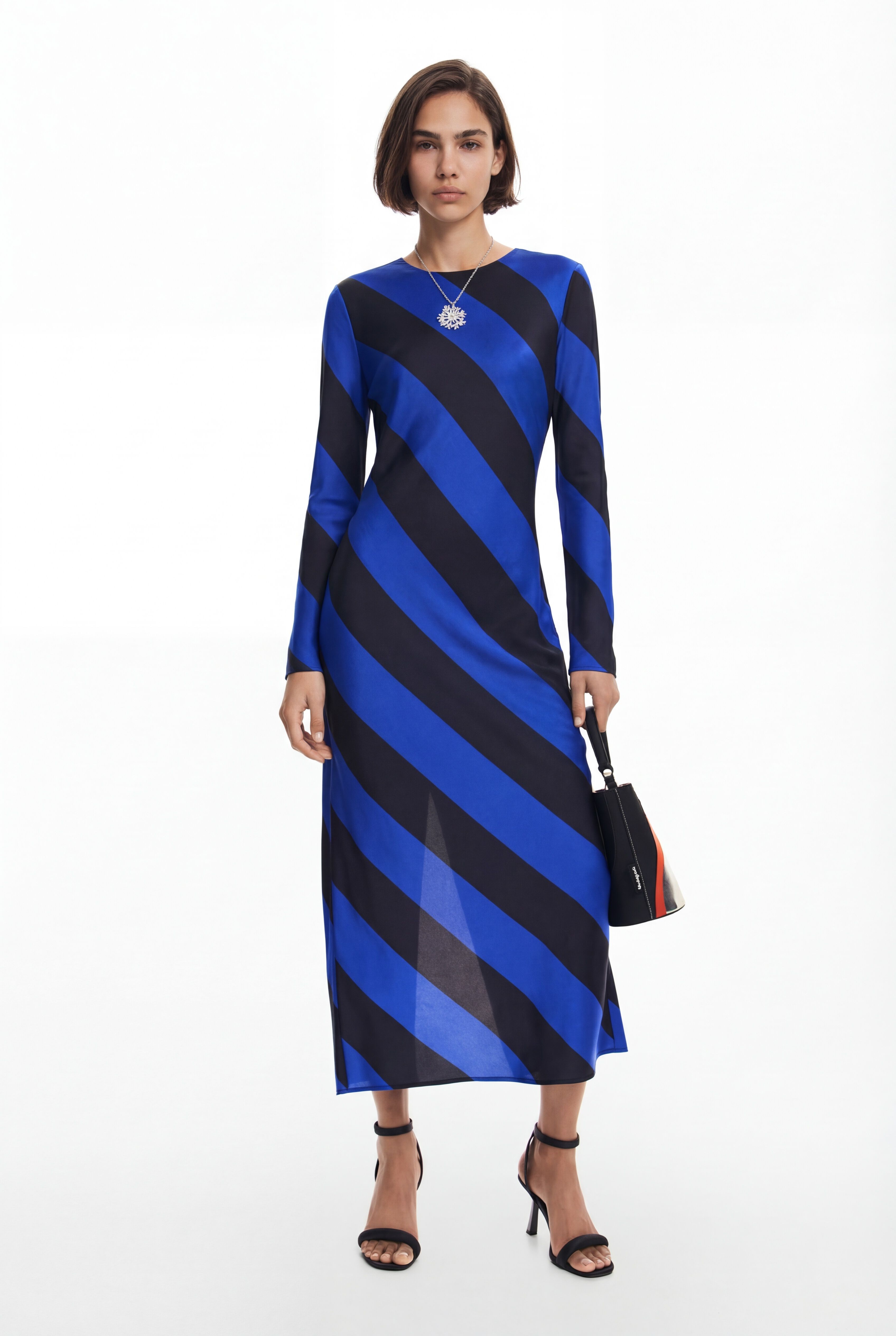 Desigual Gestreepte midi-jurk