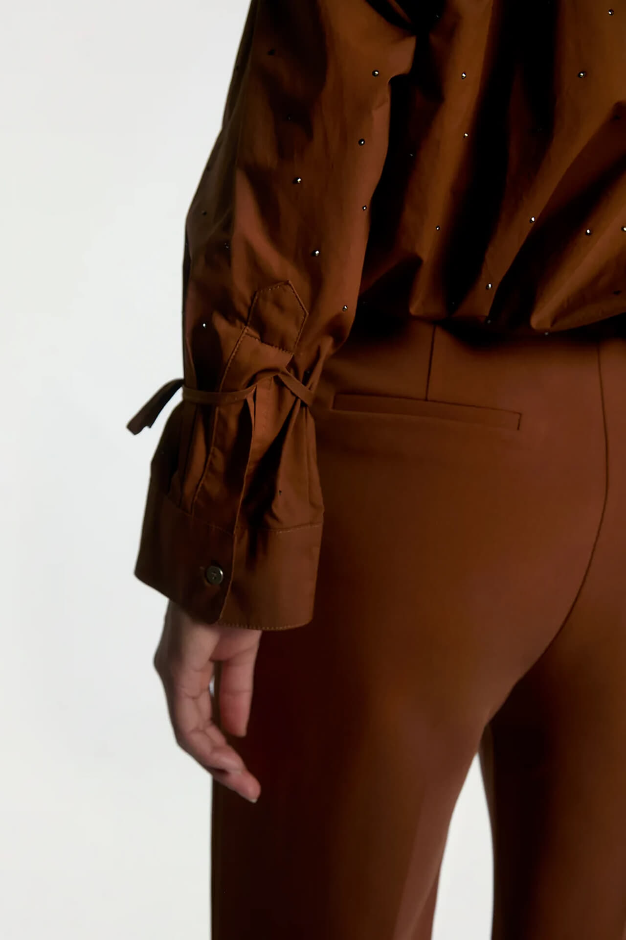 Aaiko Broek Chantalle Bruin dames in bruin