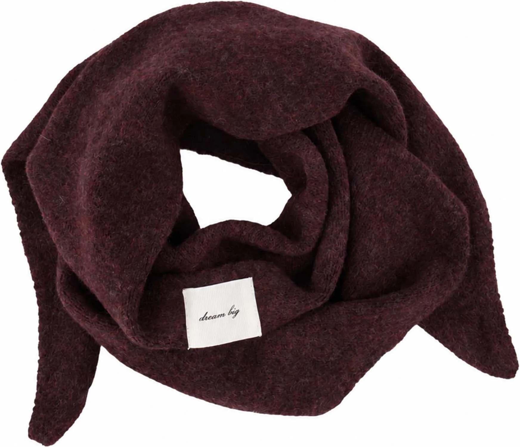 Zusss Sjaal Driehoek Bordeaux Rood dames