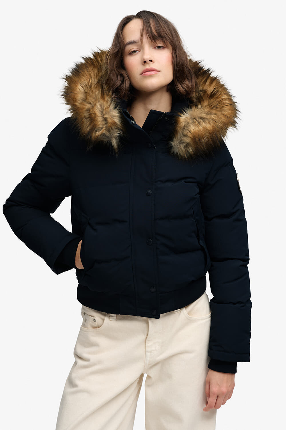 Superdry & Co Bomberjack Everst Navy dames