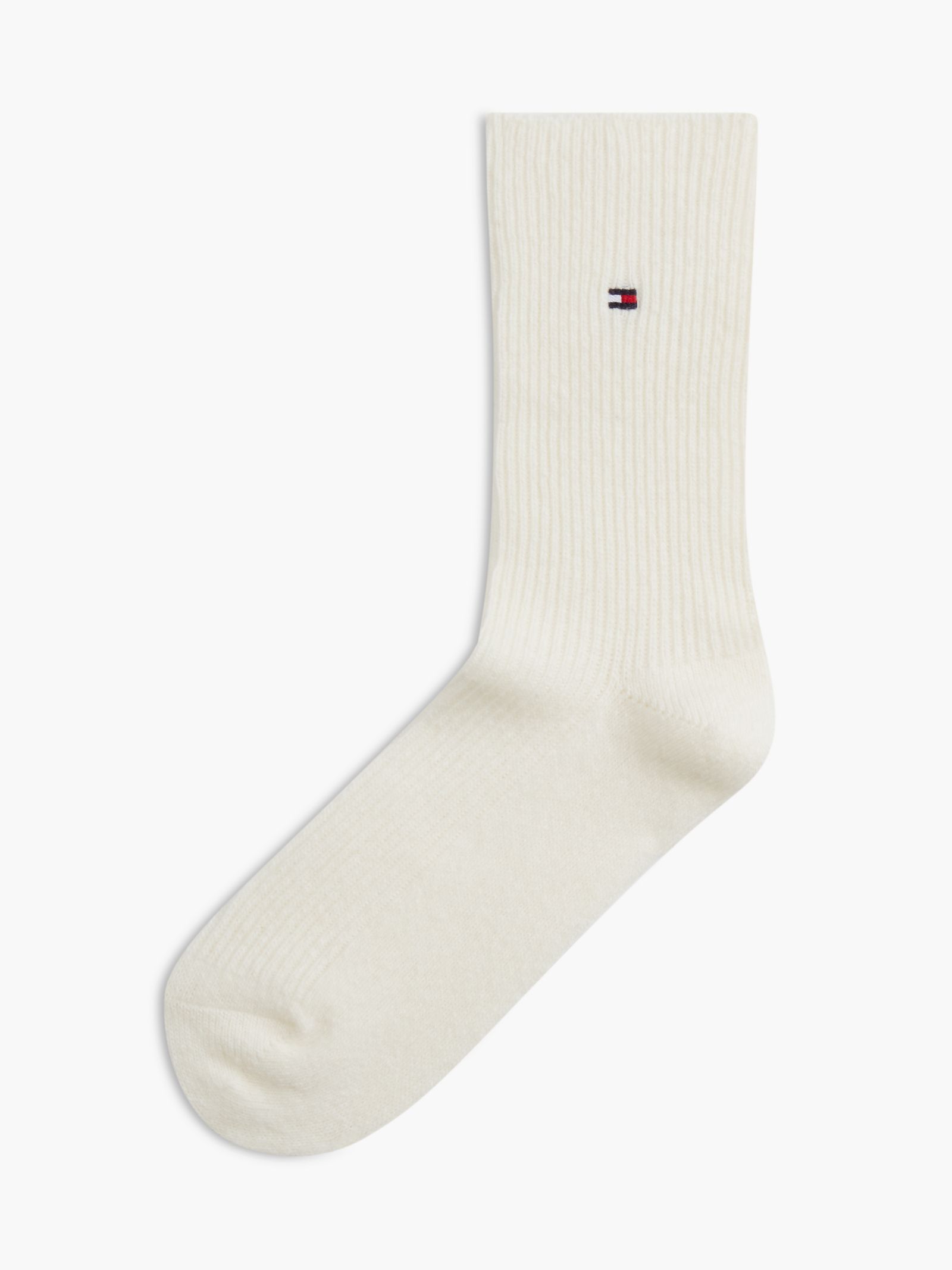 Tommy Hilfiger 1 paar sokken van wolmix met kasjmier in wit
