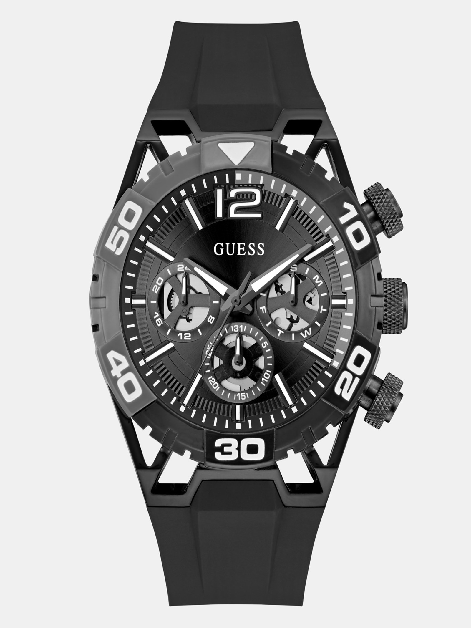 Guess Multifunctioneel Horloge Silicone 46 Mm