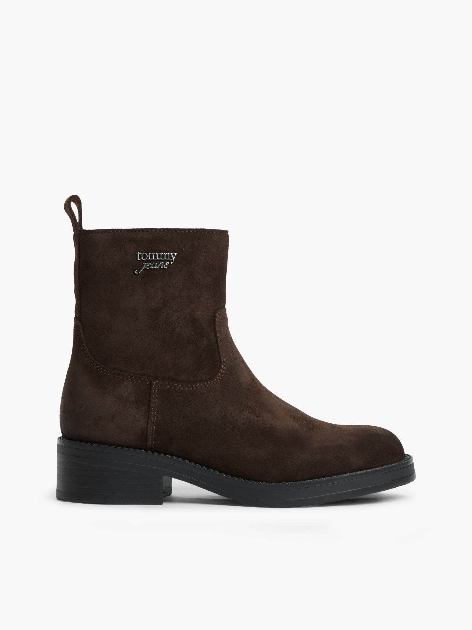 Tommy Jeans Suède Chelsea Boot met zachte zool in bruin