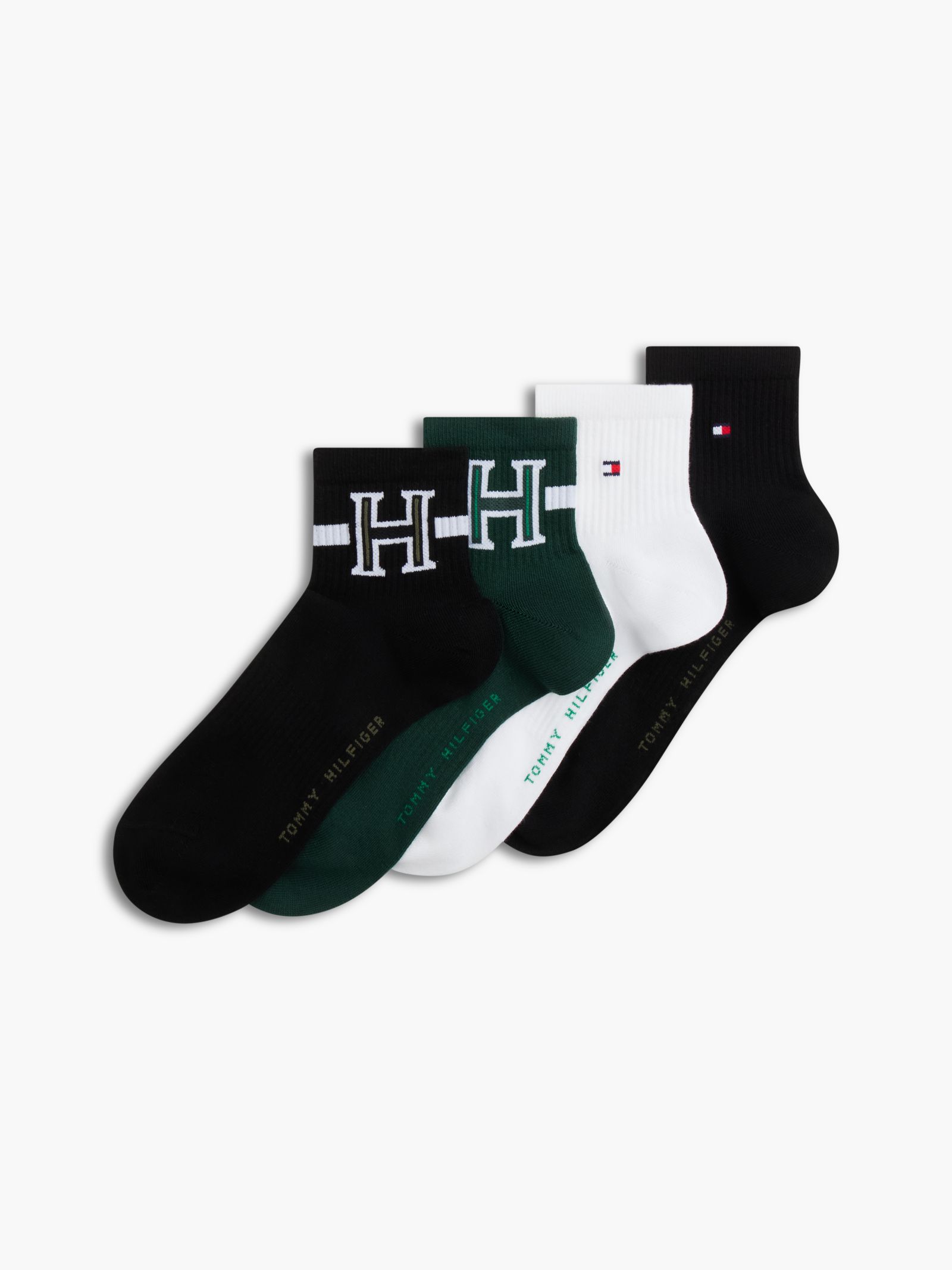 Tommy Hilfiger Set van 4 paar enkelsokken in multicolor