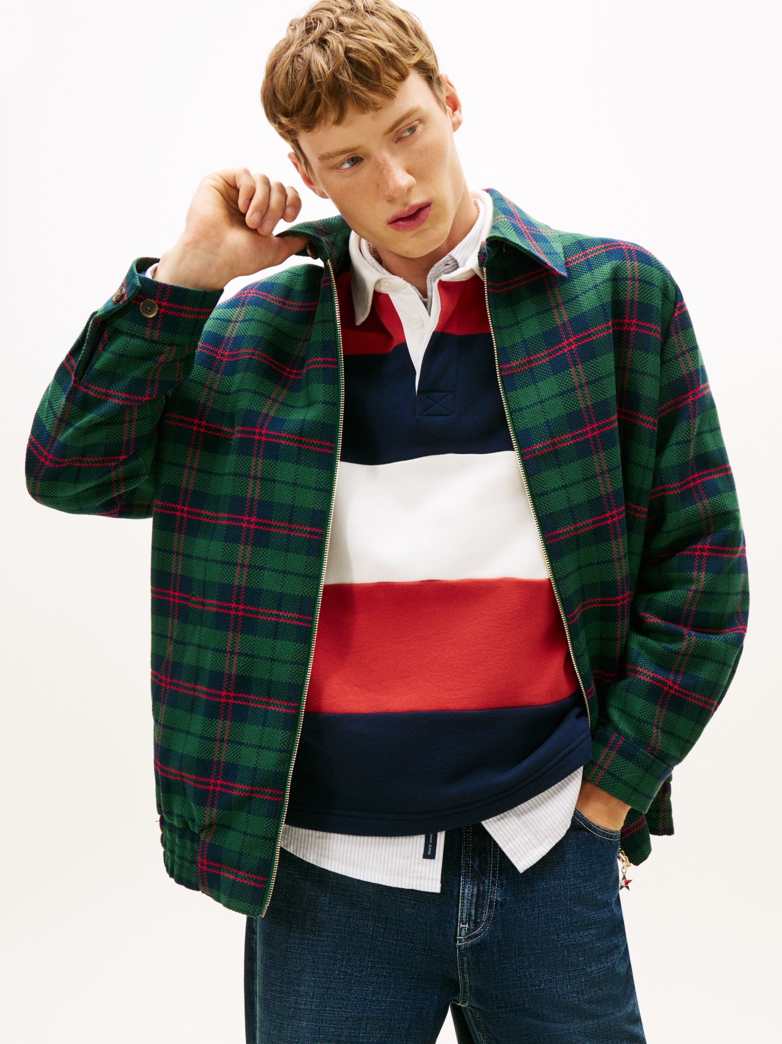 Tommy Jeans Tommy Girl oversized Ivy jack met tartanruit