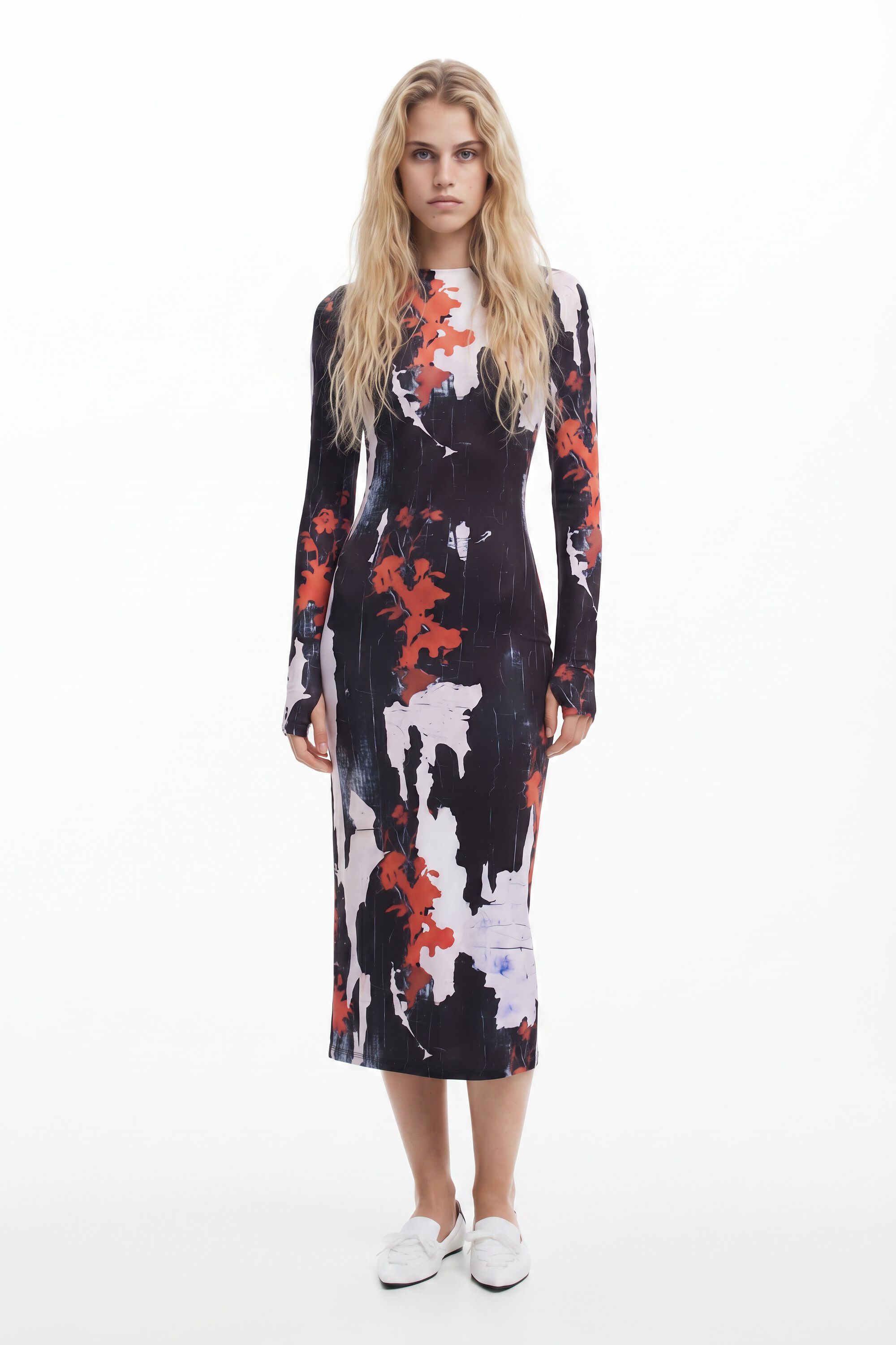 Desigual Midi-jurk met Maitrepierre-print