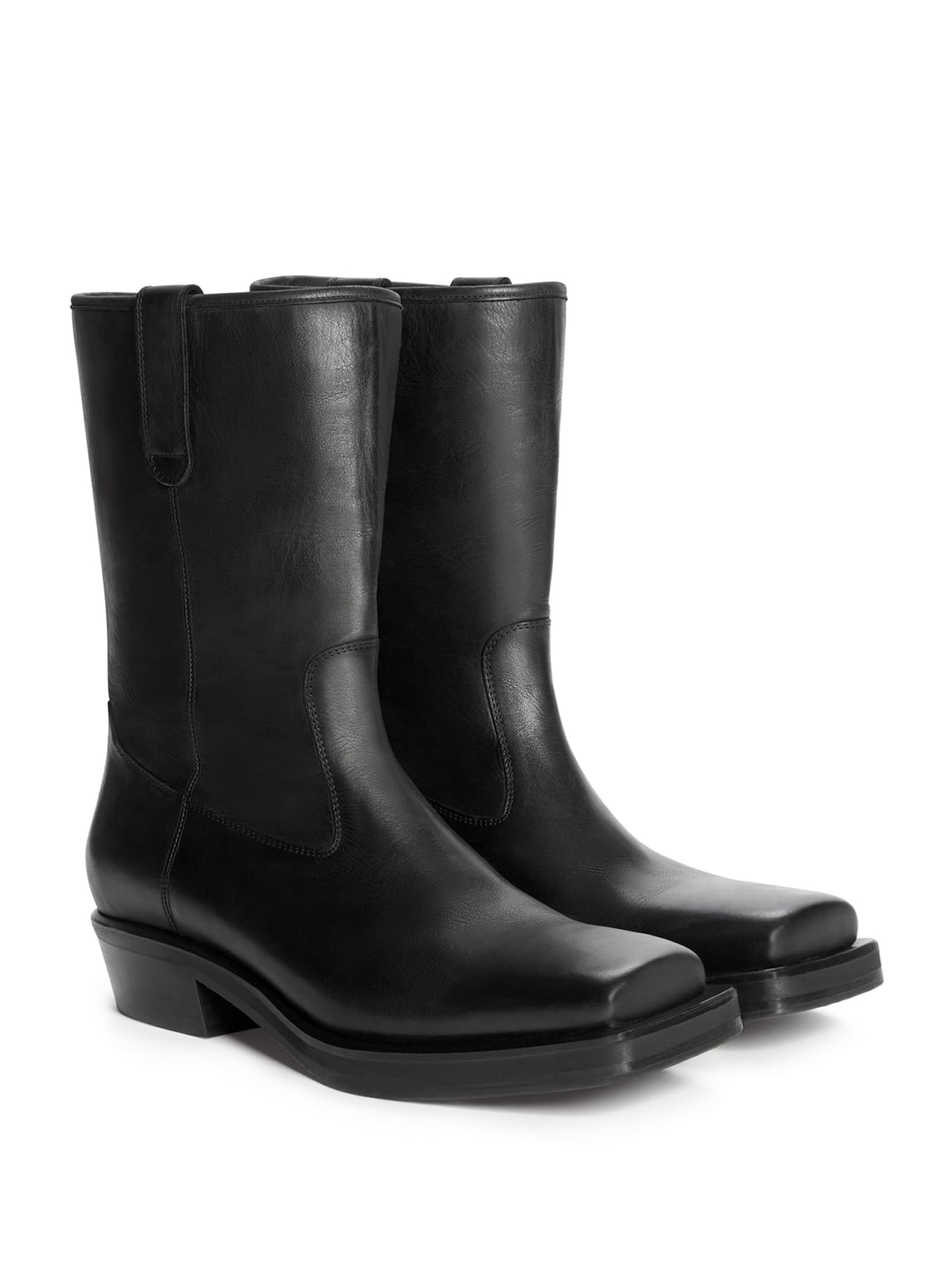 Guess Laarzen Van Echt Leer for women in zwart