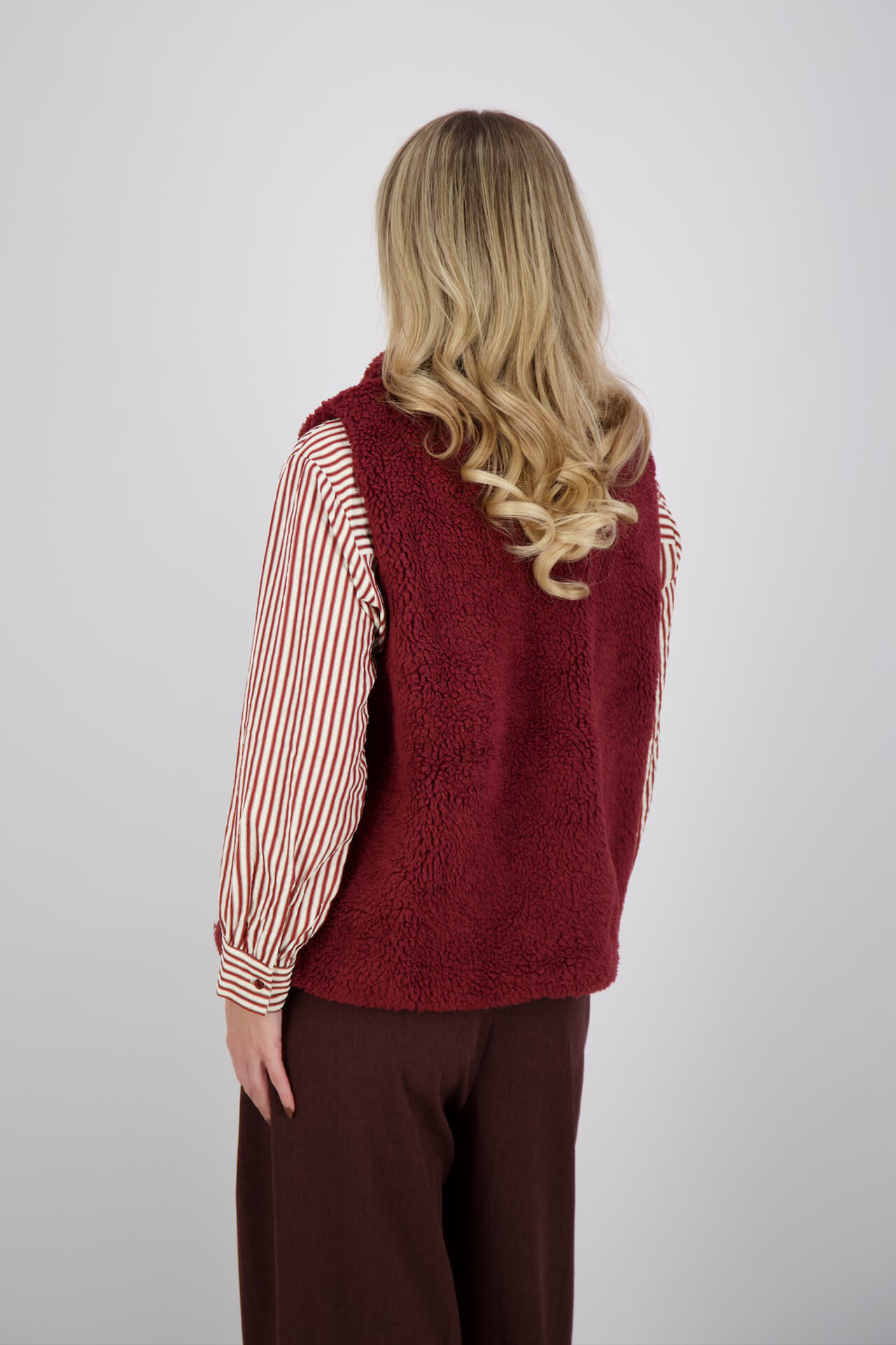 Vive La Femme Vest Dinie Bordeaux Rood dames