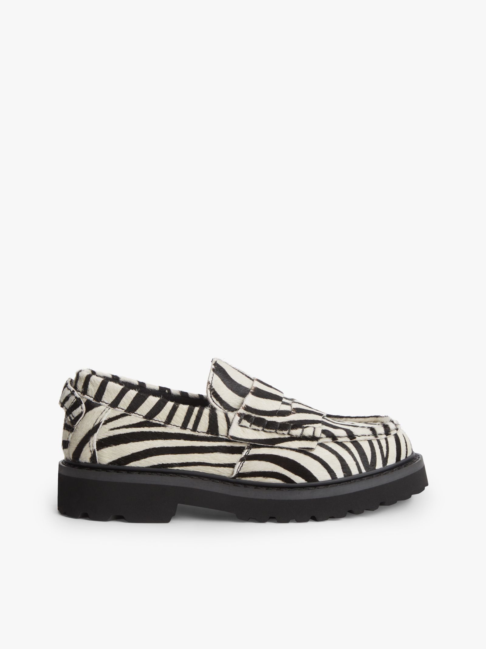 Tommy Jeans Archive Penny Loafer met zebraprint en profielzool