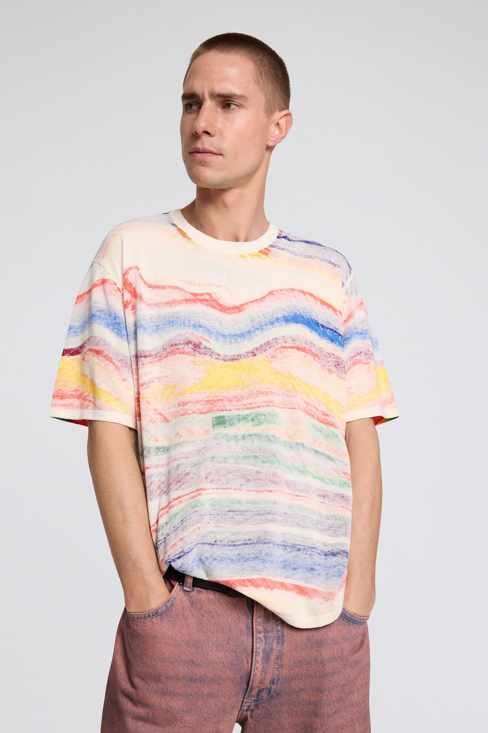 Desigual T-shirt met abstracte print