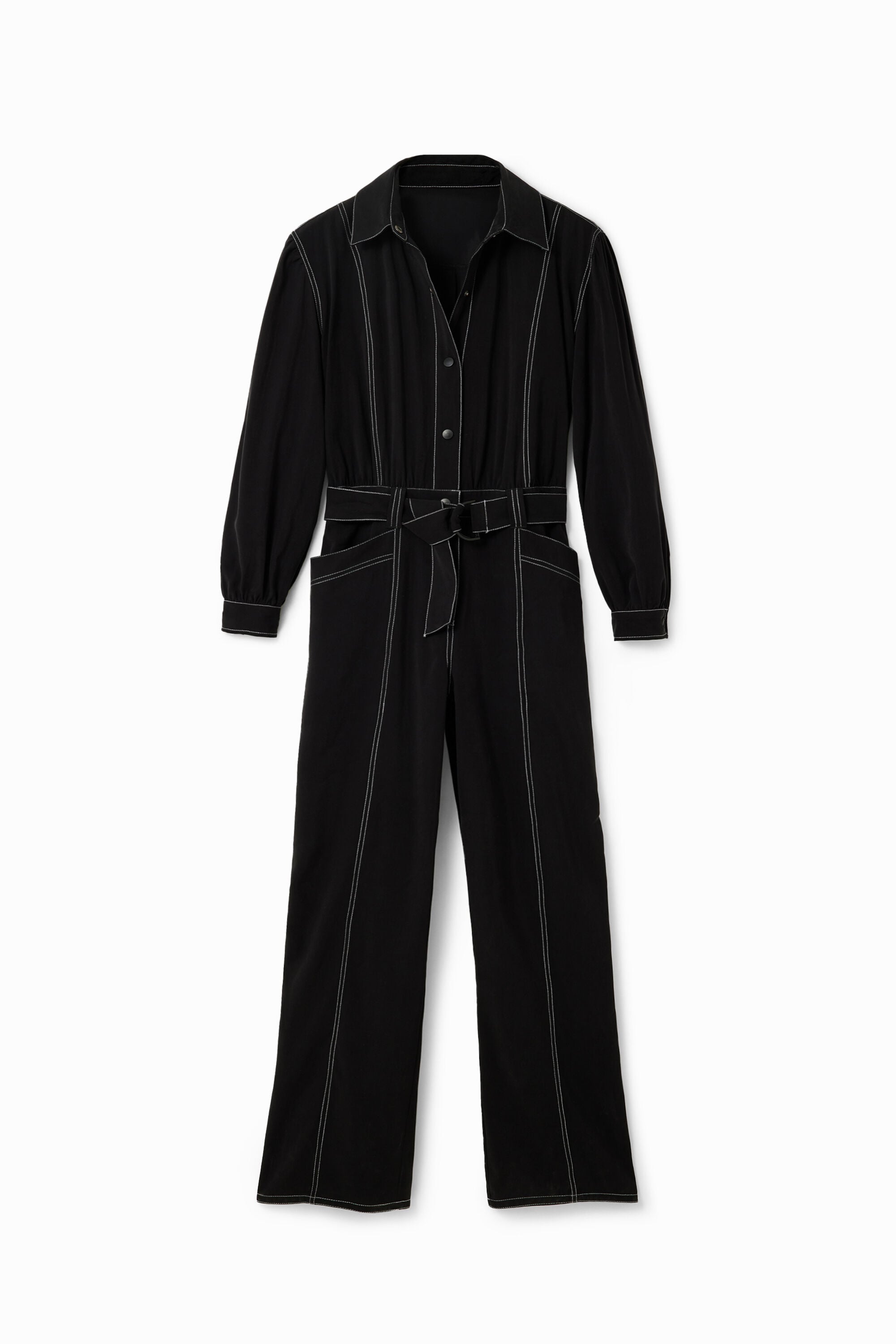 Desigual Worker jumpsuit met sierstiksels