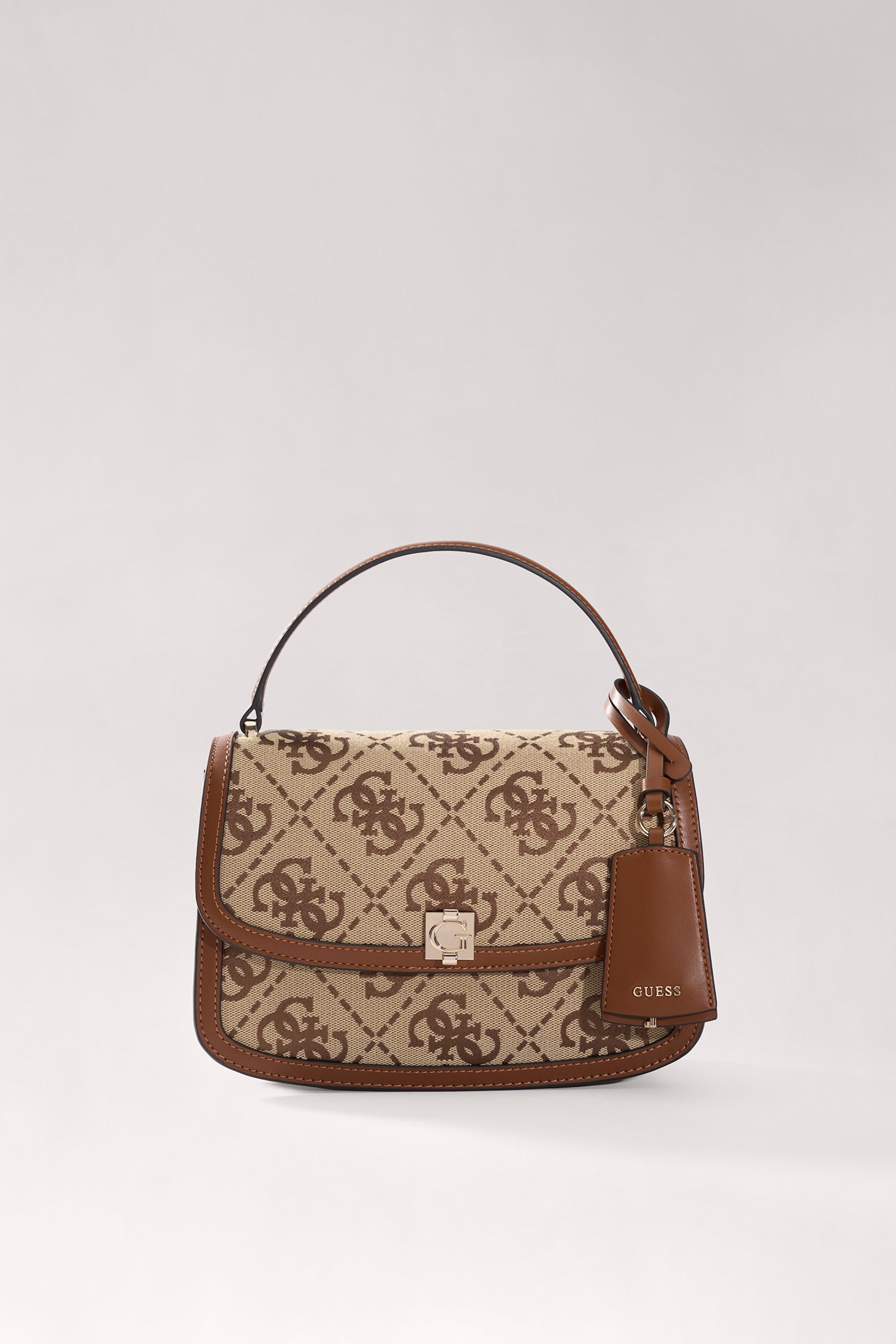Guess Audrey Logo Tas in beige