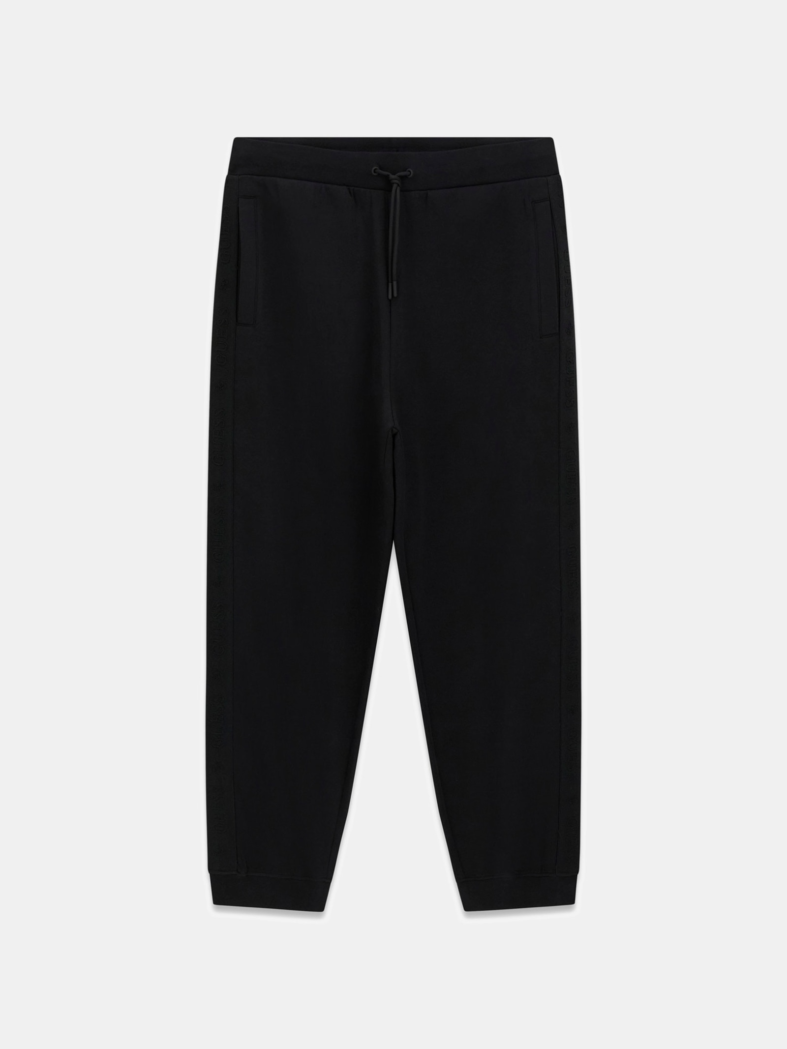 Guess Joggers Met Zijlogo for men in zwart