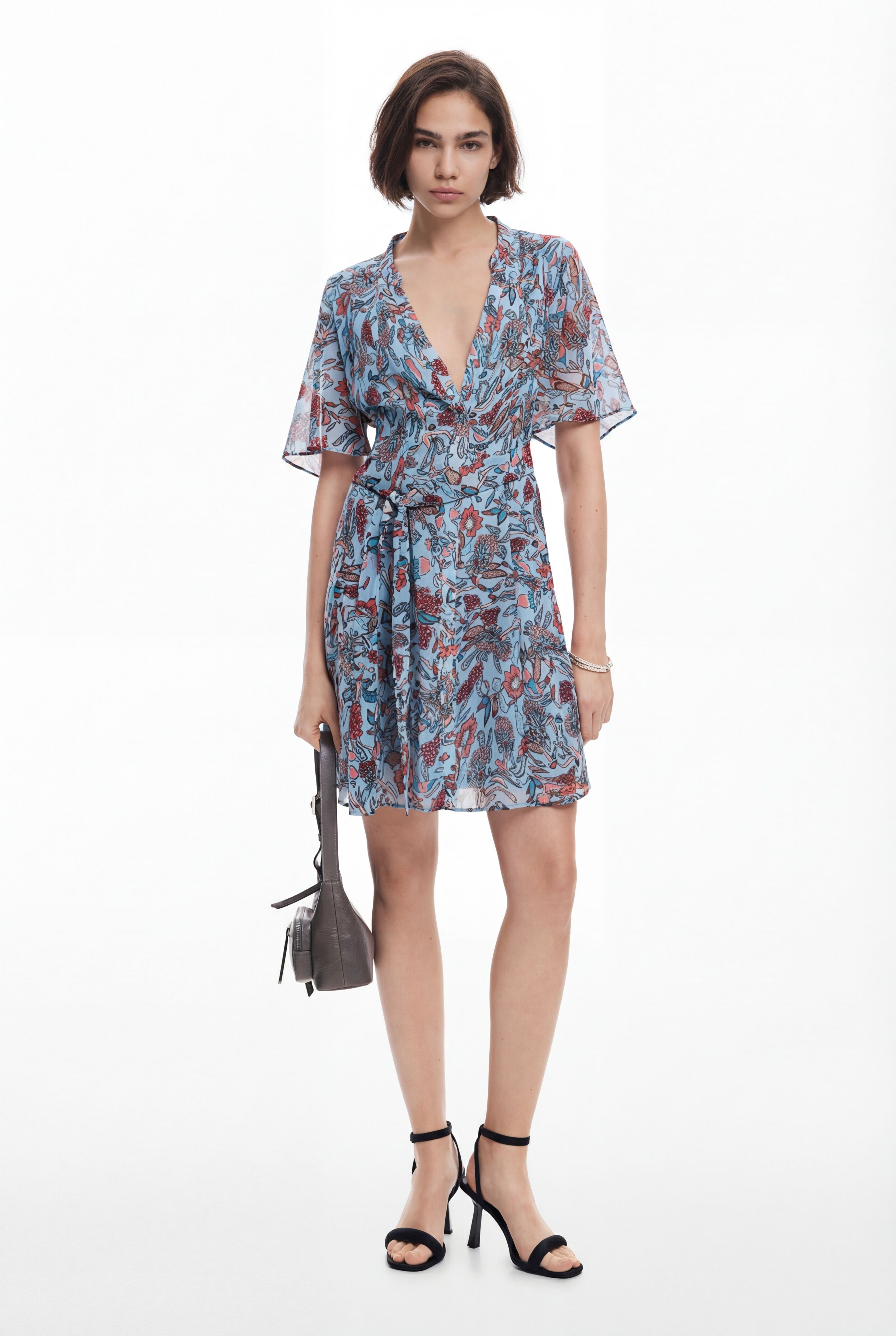 Desigual Midijurk met bloemmotieven