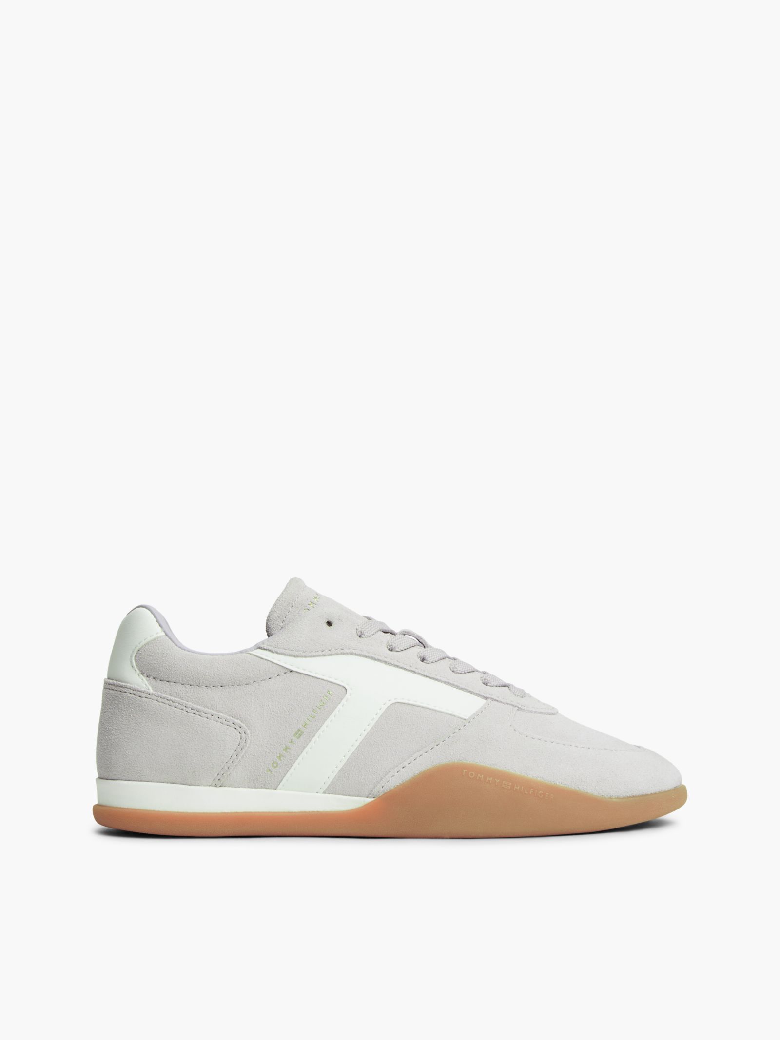 Tommy Hilfiger Lage Vintage Sneaker van suède in grijs