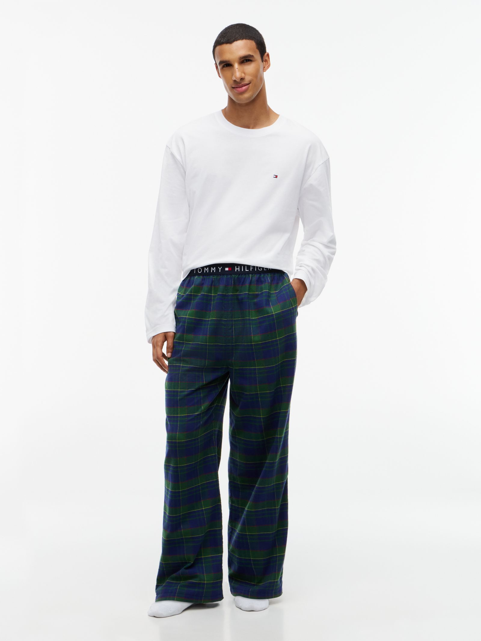 Tommy Hilfiger TH Original Flanellen pyjamabroek met logo