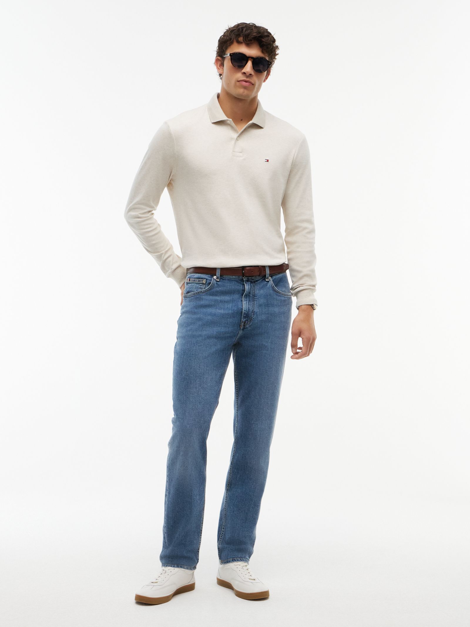 Tommy Hilfiger Harlem Regular Tapered Jeans met Fading
