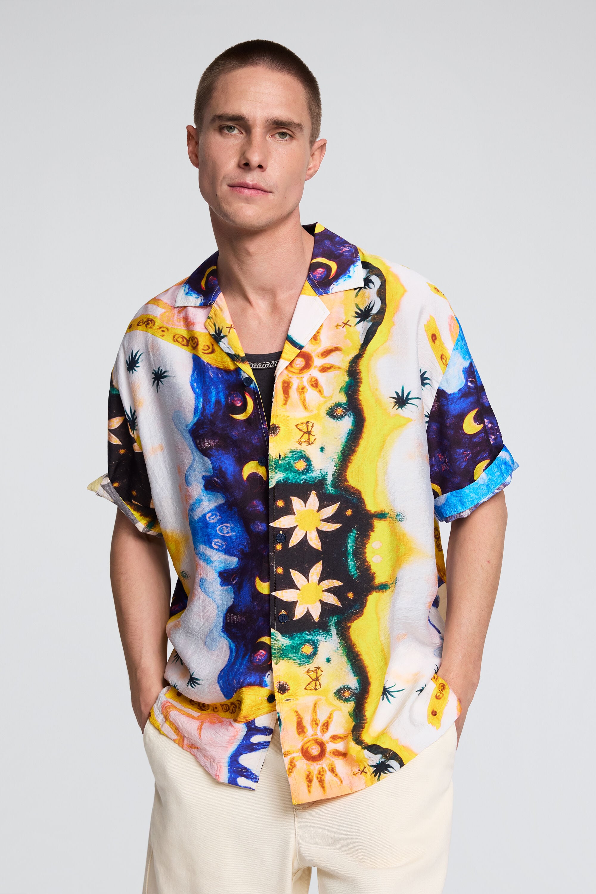 Desigual Cosmos print overhemd