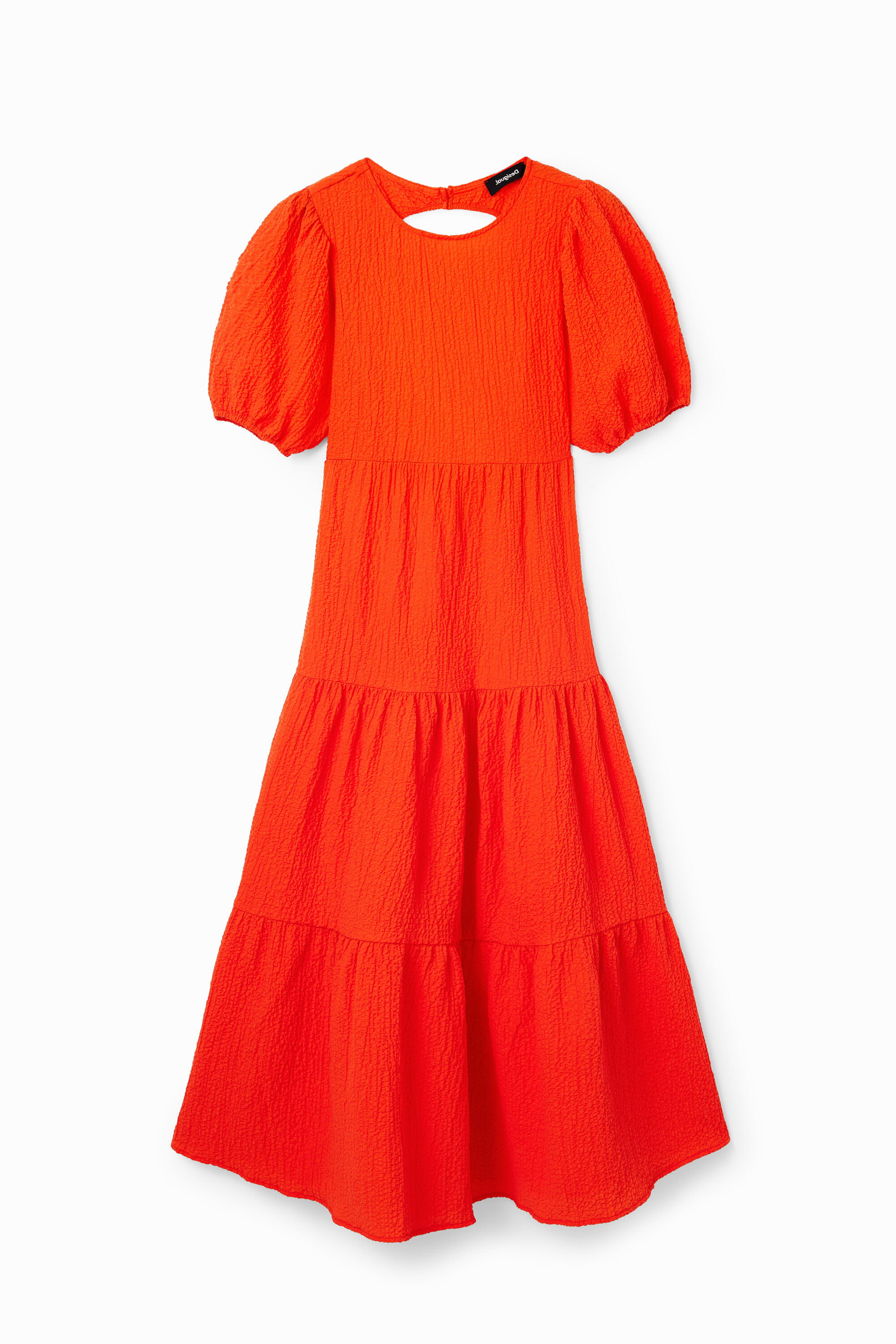 Desigual Midi-jurk met rugdecolleté in oranje
