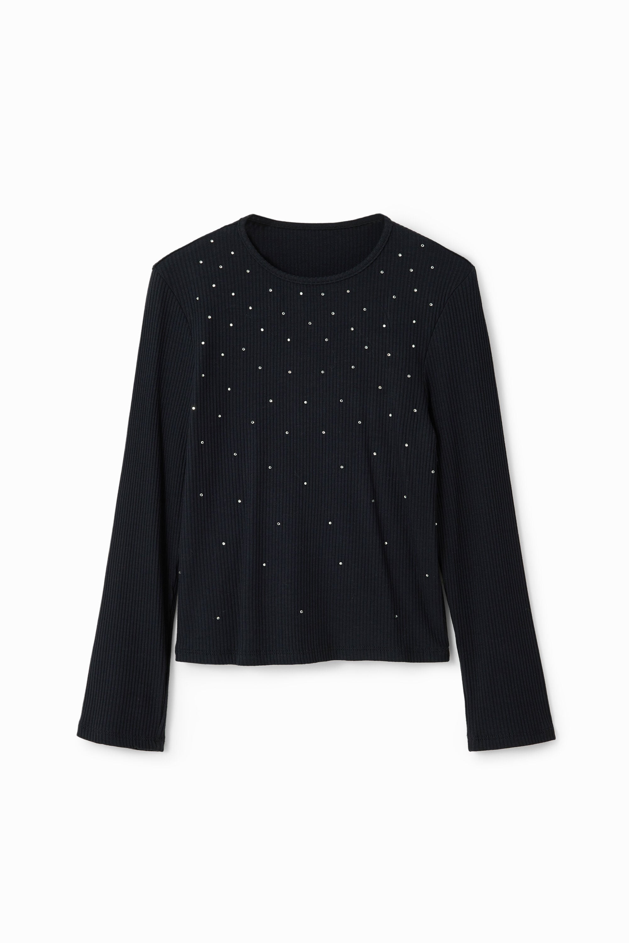 Desigual Geribd T-shirt met stras