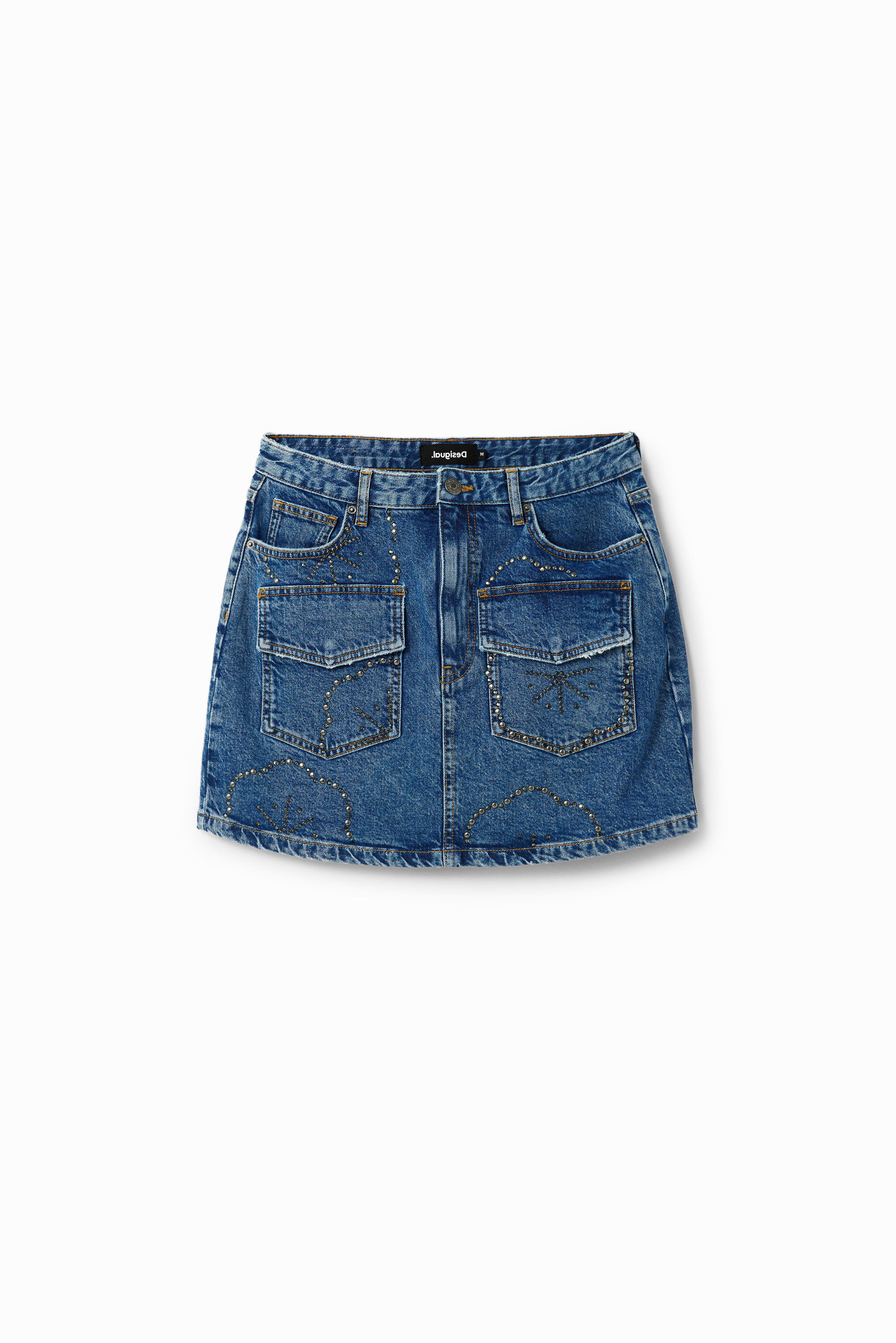 Desigual Mini-spijkerrok met studs