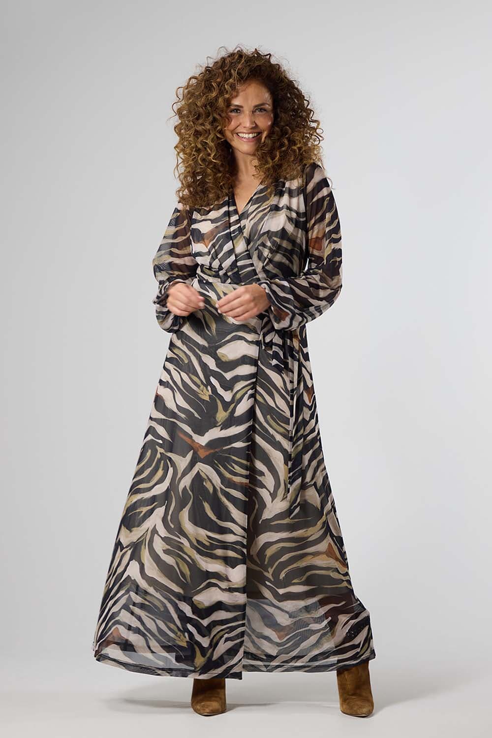 Label Dot Jurk Sonia Zwart dames