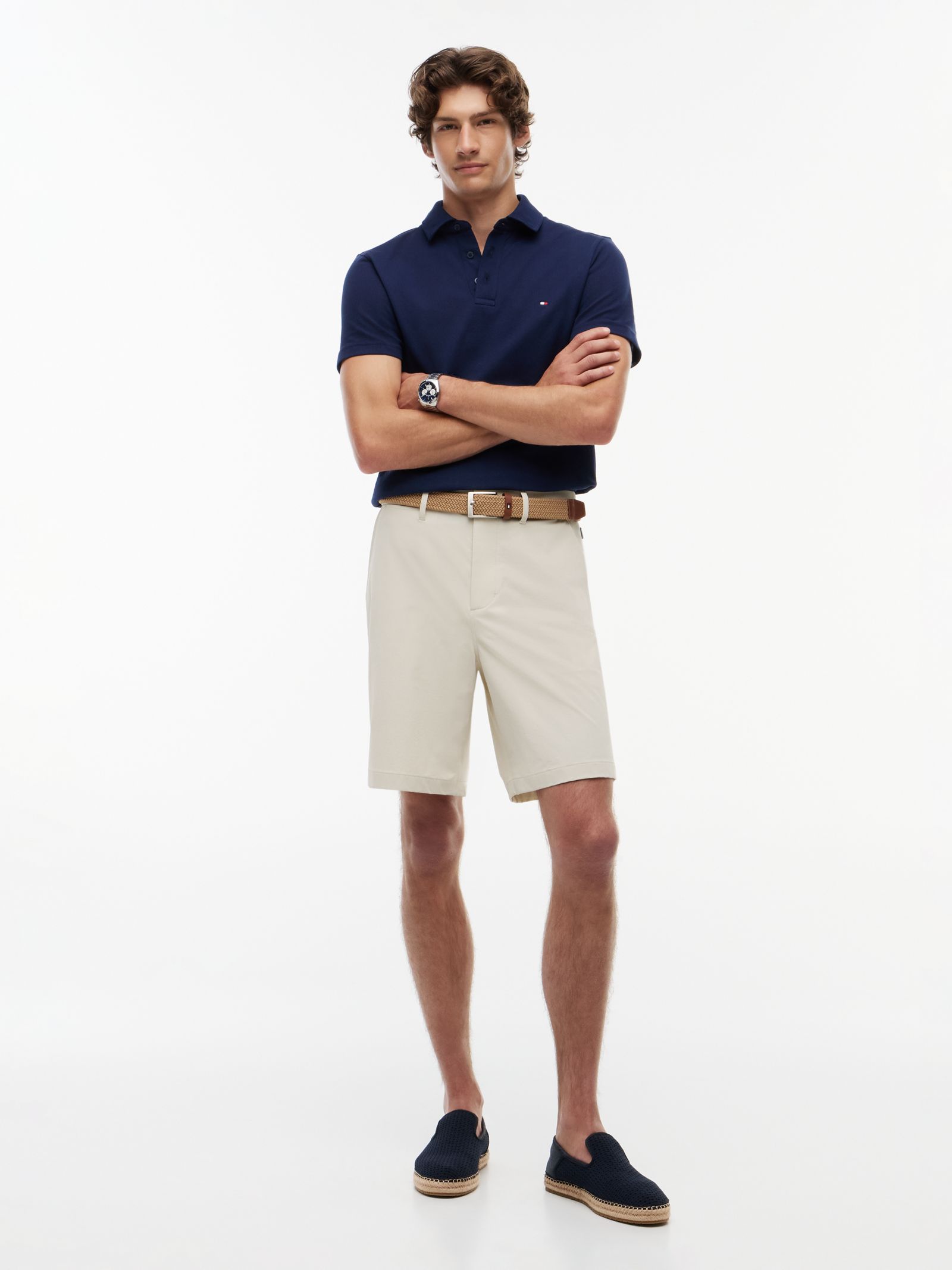 Tommy Hilfiger tech elastische chino short in beige