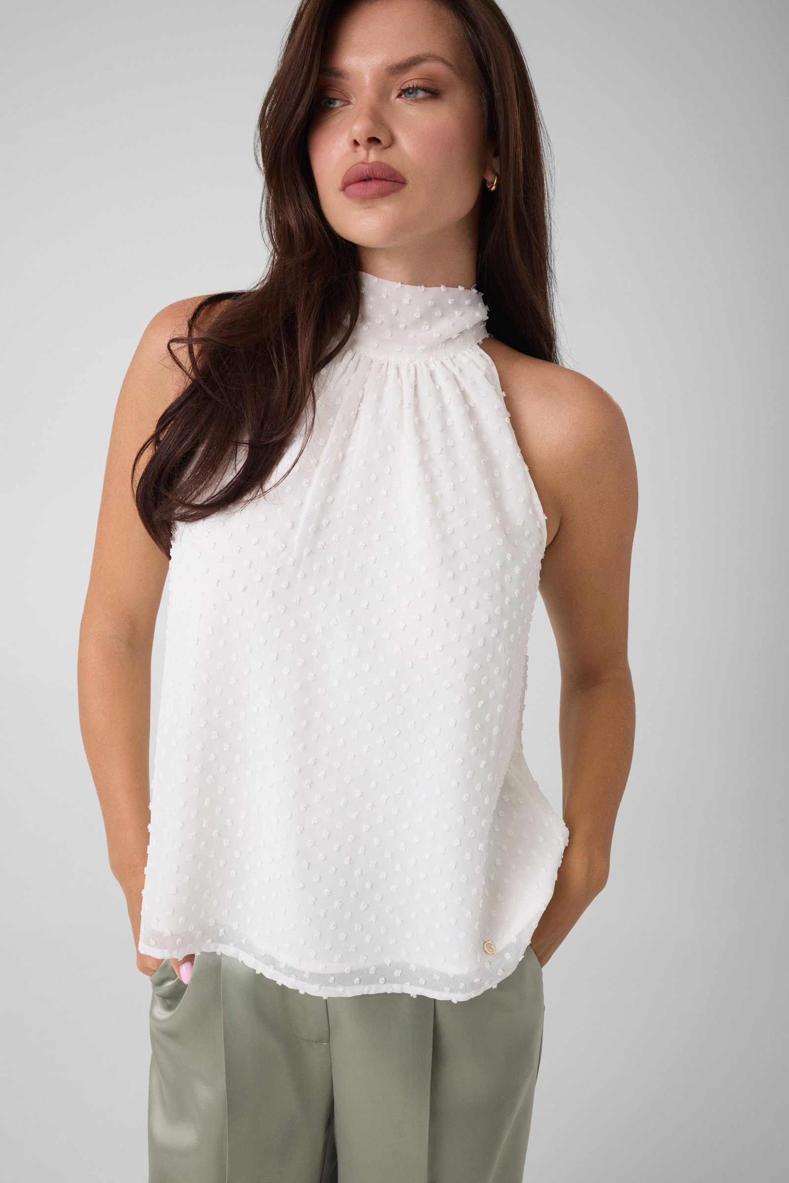 Guess Halternek Top in wit